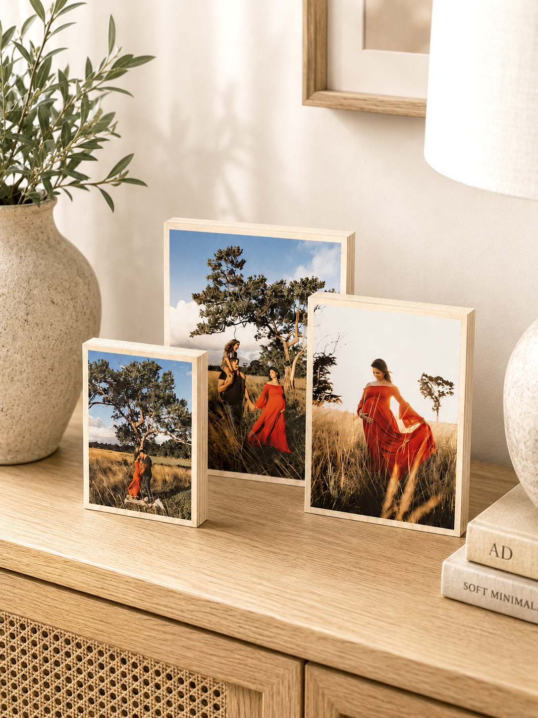 Rectangle Photo Block Gift Set