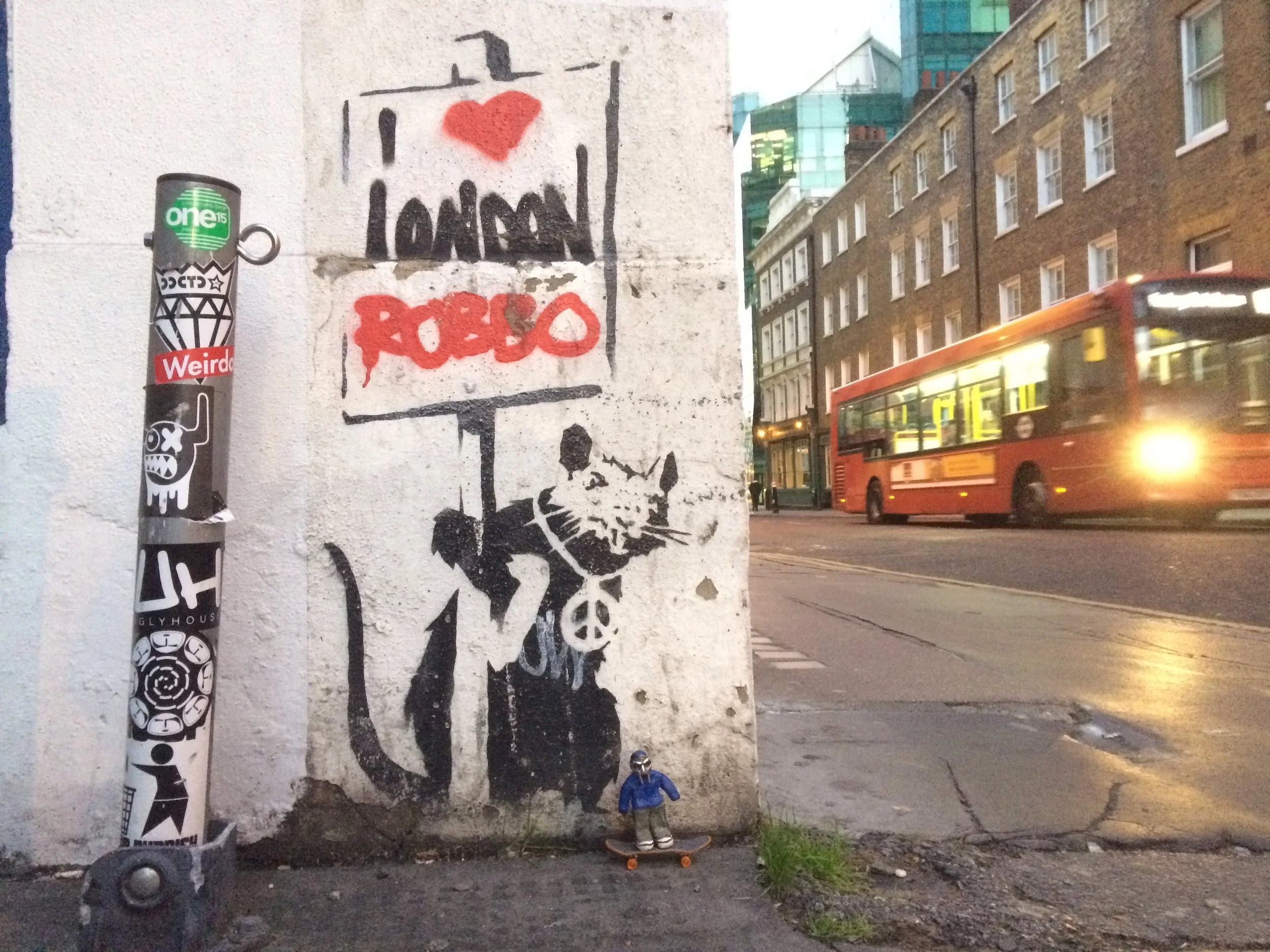 @TheRingOfDOOM & A Banksy in London