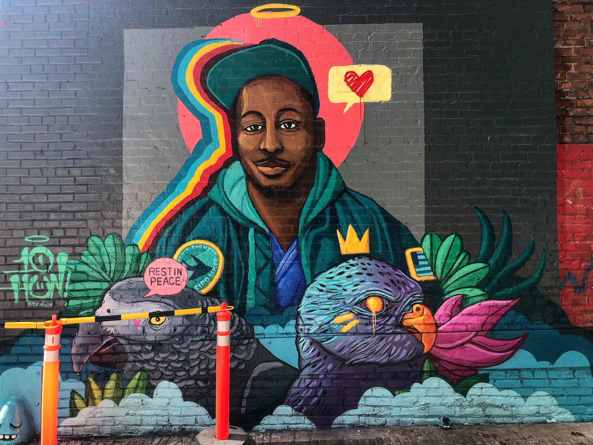Kevin Barnett Tribute Mural by Ten Hundred in Seattle, Washington USA
