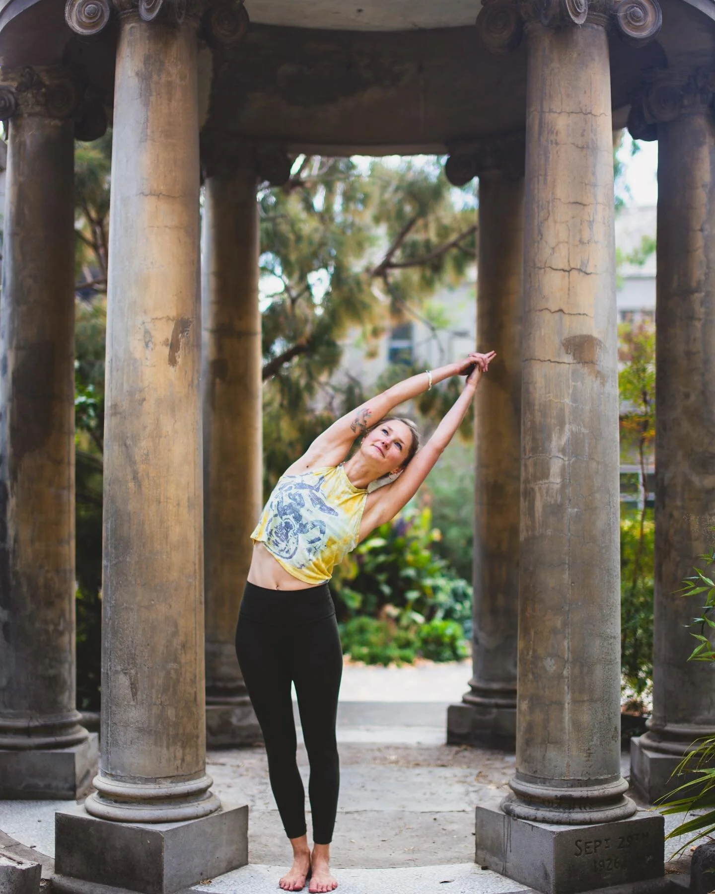 Friends, join me tomorrow for my last classes for 2020 🤸&zwj;♀️

✌🏻Sunday, 20th Dec
✌🏻@good_vibes_yoga Northcote
✌🏻9am &amp; 10:30am ~ Vinyasa
.
.
.
📸 by @nickelisseos 
📍@abbotsfordconvent