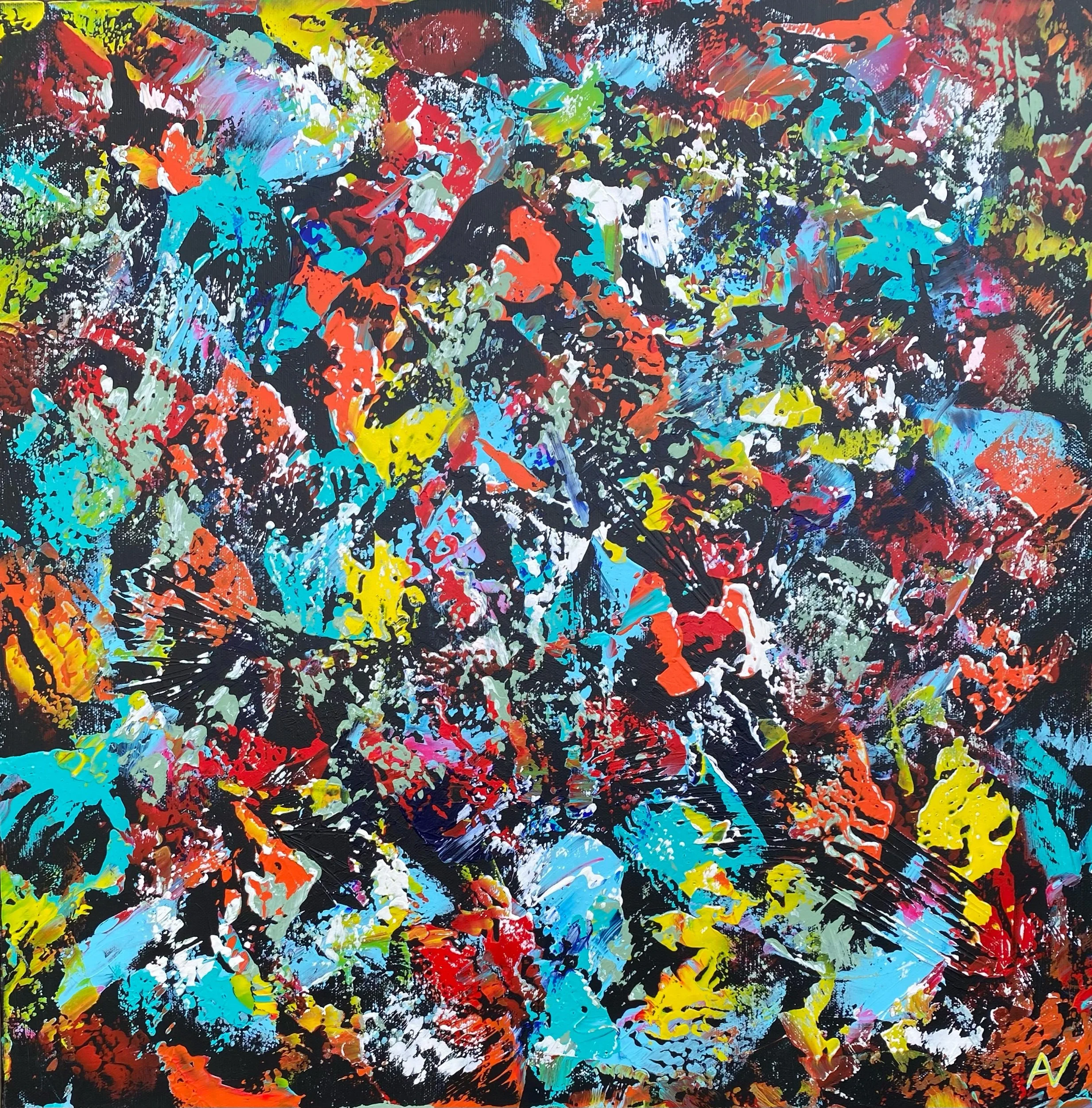 Wild and Free 3 60 x 60 x 3.5cm