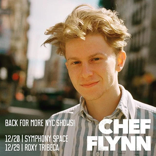 Chef Flynn is back onscreen in NY with shows this weekend at Symphony Space and next weekend at Roxy Cinema in Tribeca!