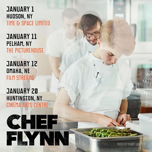 Happy New Year! Catch Chef Flynn in Hudson (until the 20th), Pelham, Omaha, and Huntington throughout January. (&amp; Palm Springs Film Festival tomorrow!)