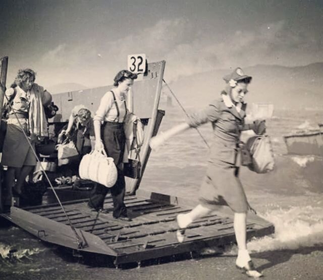 You may have come across this Normandy Beach landing photo before, but the image deserves more than just a passing glance as it speaks volumes about the changing roles and importance of women -- in this case, during World War II. Taken just a few mon