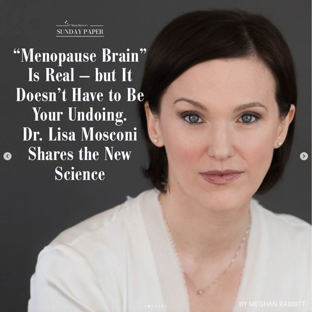 🌟 Honored to be featured in @thesundaypaper discussing my forthcoming book &quot;The Menopause Brain&quot; and joining the ranks of Architects of Change! 📚 

Thank you @mariashriver, for gracing The Menopause Brain with a beautiful, heartfelt forew