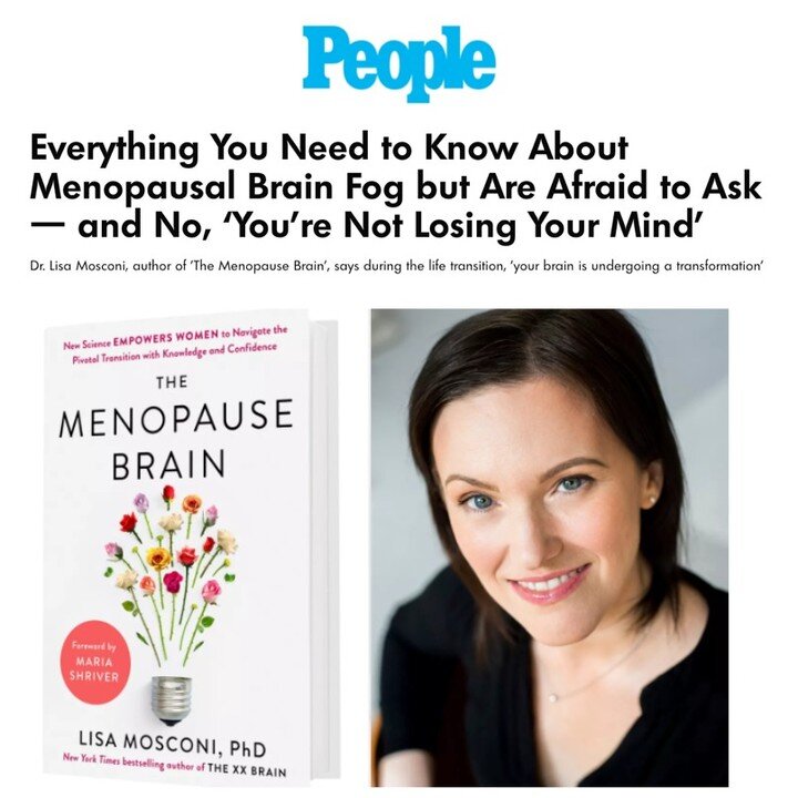 Excited to share that THE MENOPAUSE BRAIN is featured in @people magazine! 🌟 In their article &quot;Everything You Need to Know About Menopausal Brain Fog but Are Afraid to Ask &mdash; and No, &lsquo;You&rsquo;re Not Losing Your Mind&rsquo;&quot; we