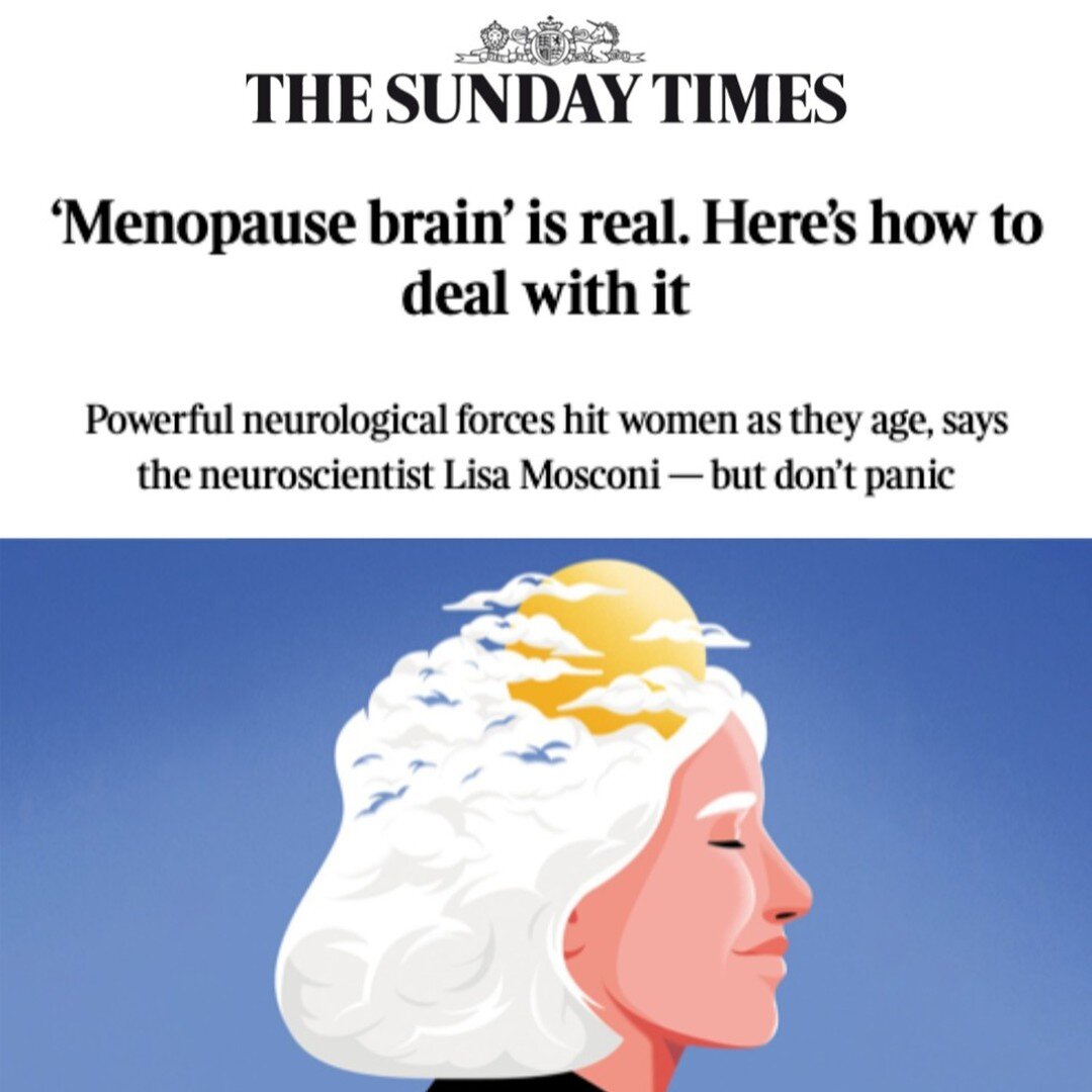 I am delighted to share this thoughtful article about menopause and my new book THE MENOPAUSE BRAIN in the @thetimes @sundaytimes 🙏🌟

Titled &quot;Menopause brain&rsquo; is real. Here&rsquo;s how to deal with it,&quot; the piece delves into the pow