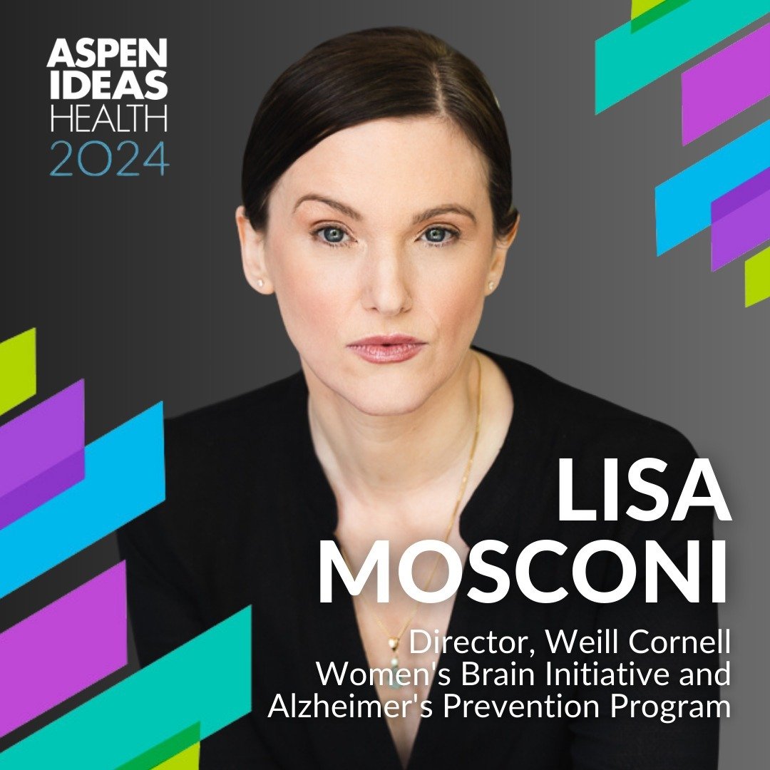 Excited to share that I'll be speaking at #aspenhealthideas on June 22nd! Looking forward to sharing our research on menopause and women's brain health, and exploring other bold and innovative approaches to better health for all ⭐

Check out the @asp