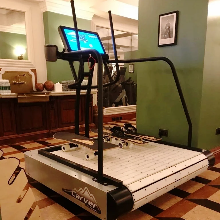 Ski treadmill at The Ned, London