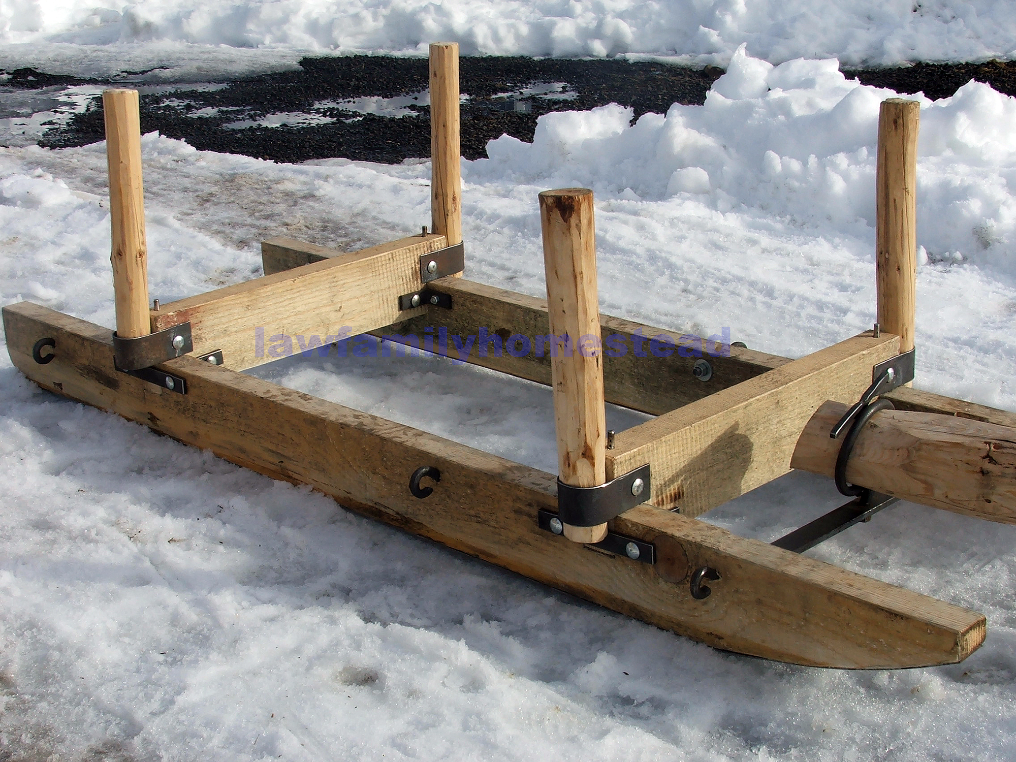 Building the Ox Sled — Law Family Homestead