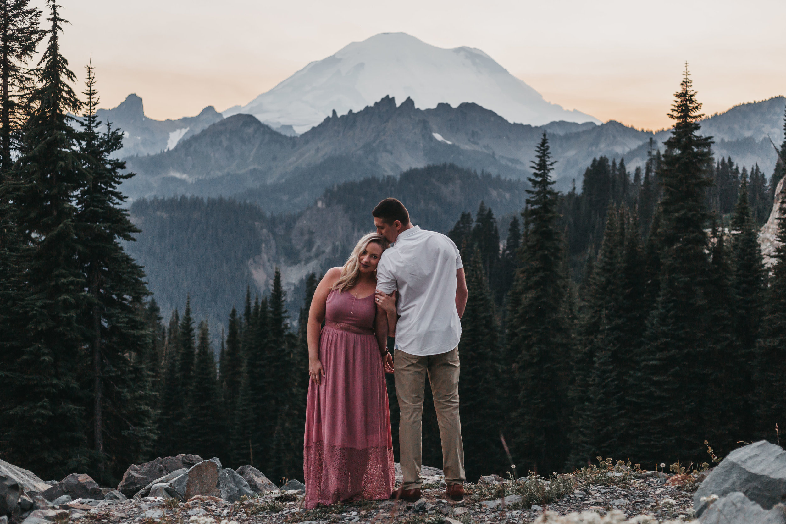 Mount Rainier Engagement Session from a Washington Wedding Photographer