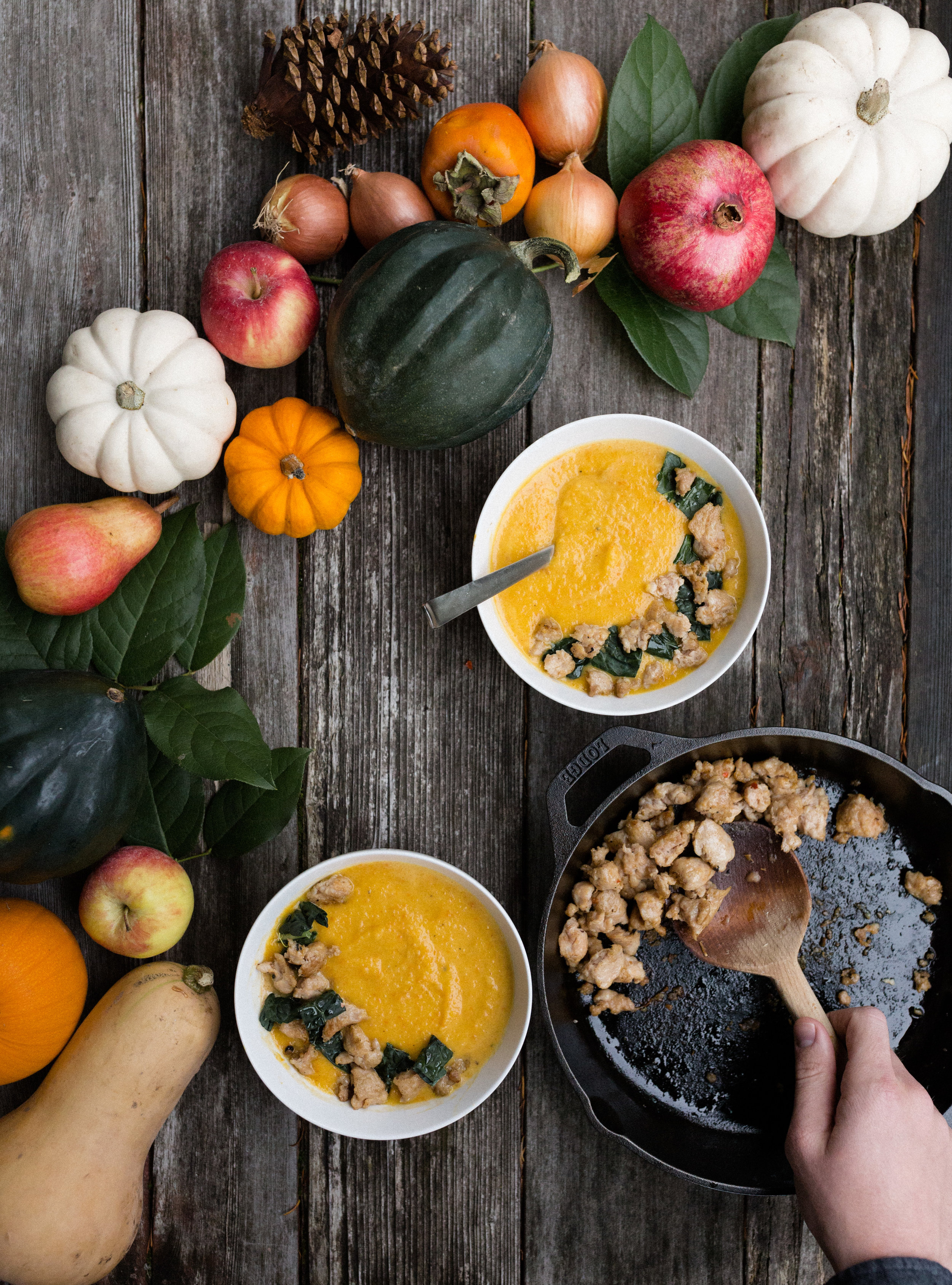 acorn squash soup- Between the Pine