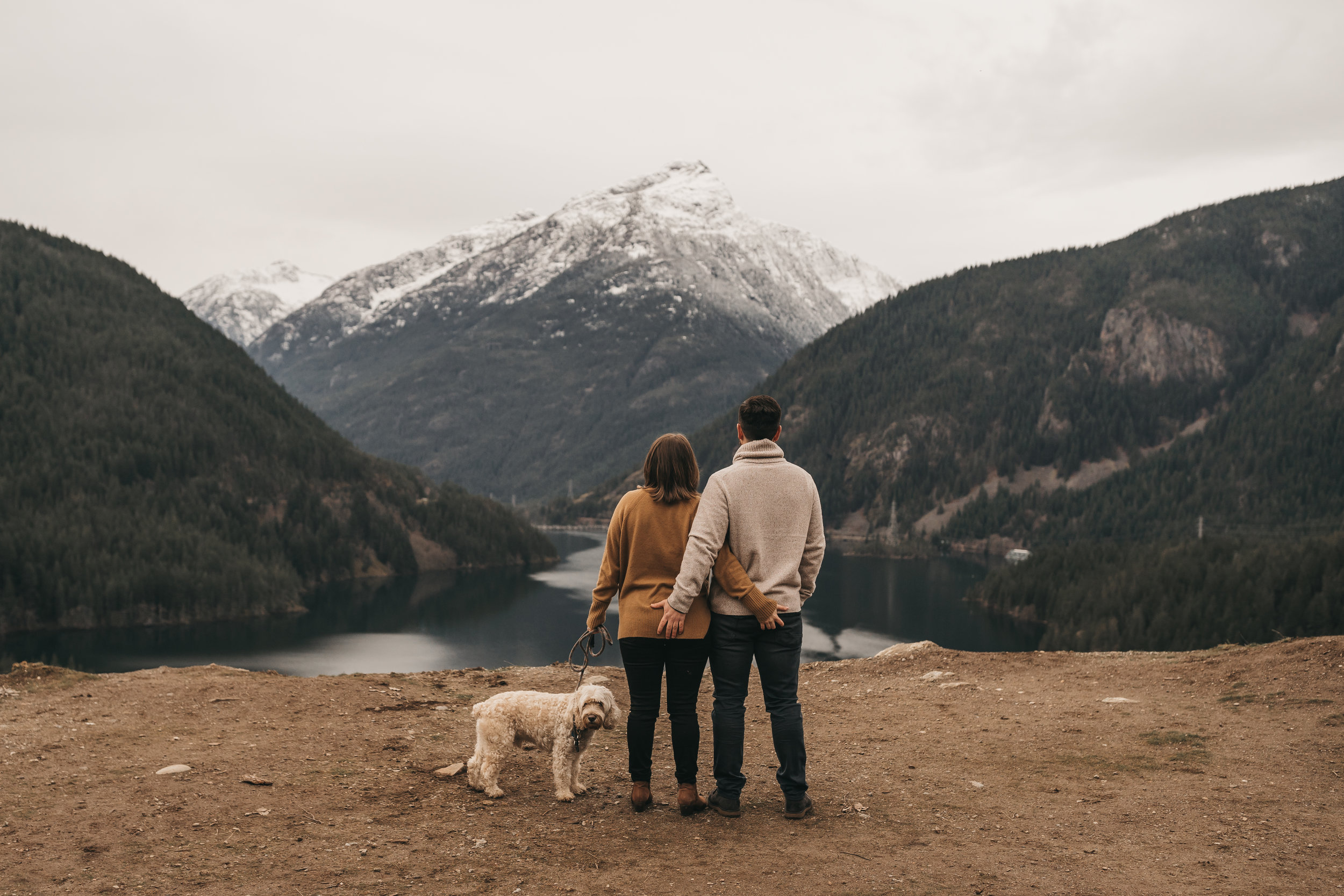 Diablo Lake Engagement Session- North Cascades National Park. Between the Pine- Seattle, WA. Wedding and Elopement Photographer