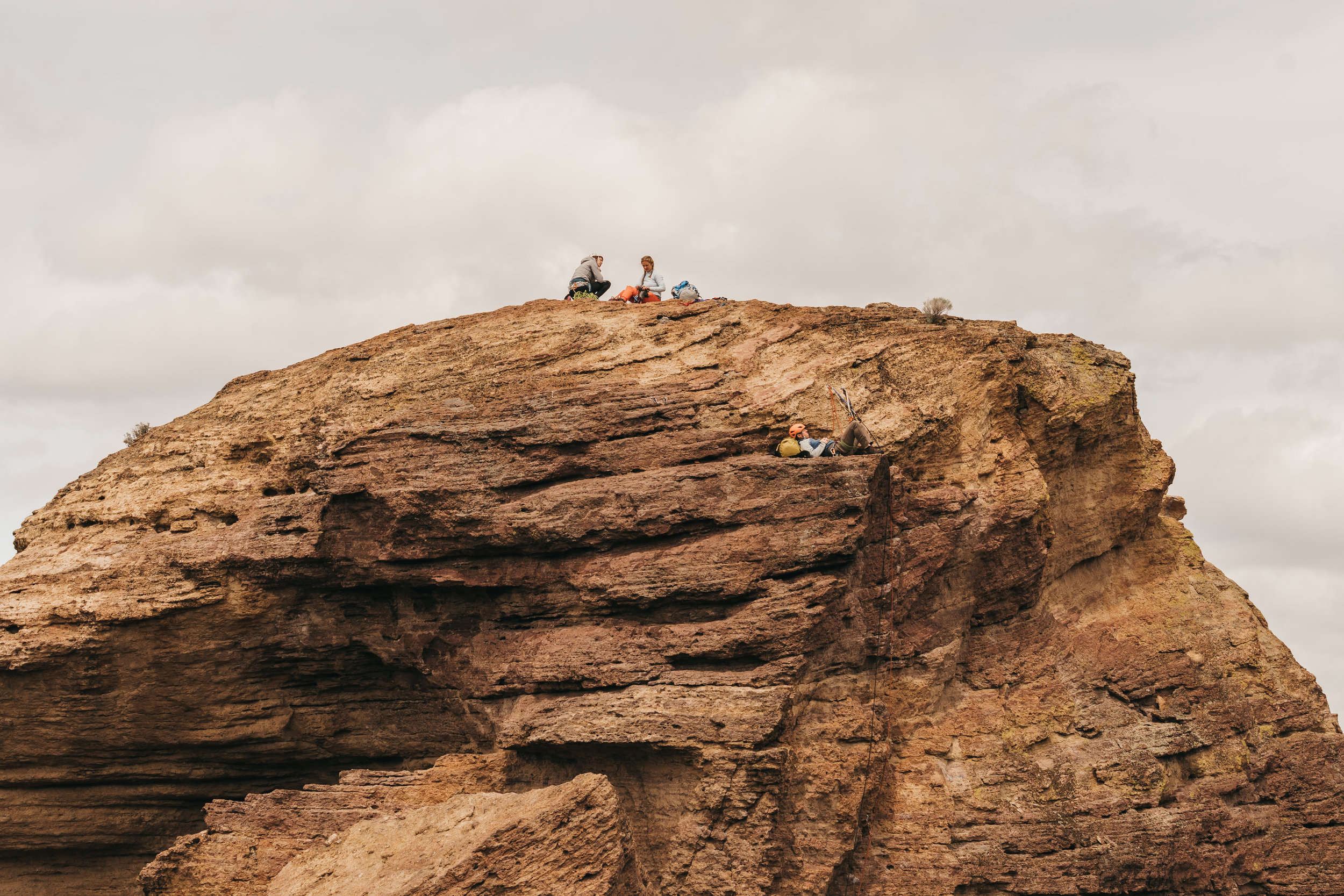 Smith Rock Rock Climbing Elopement | Between the Pine Adventure Elopement Photography