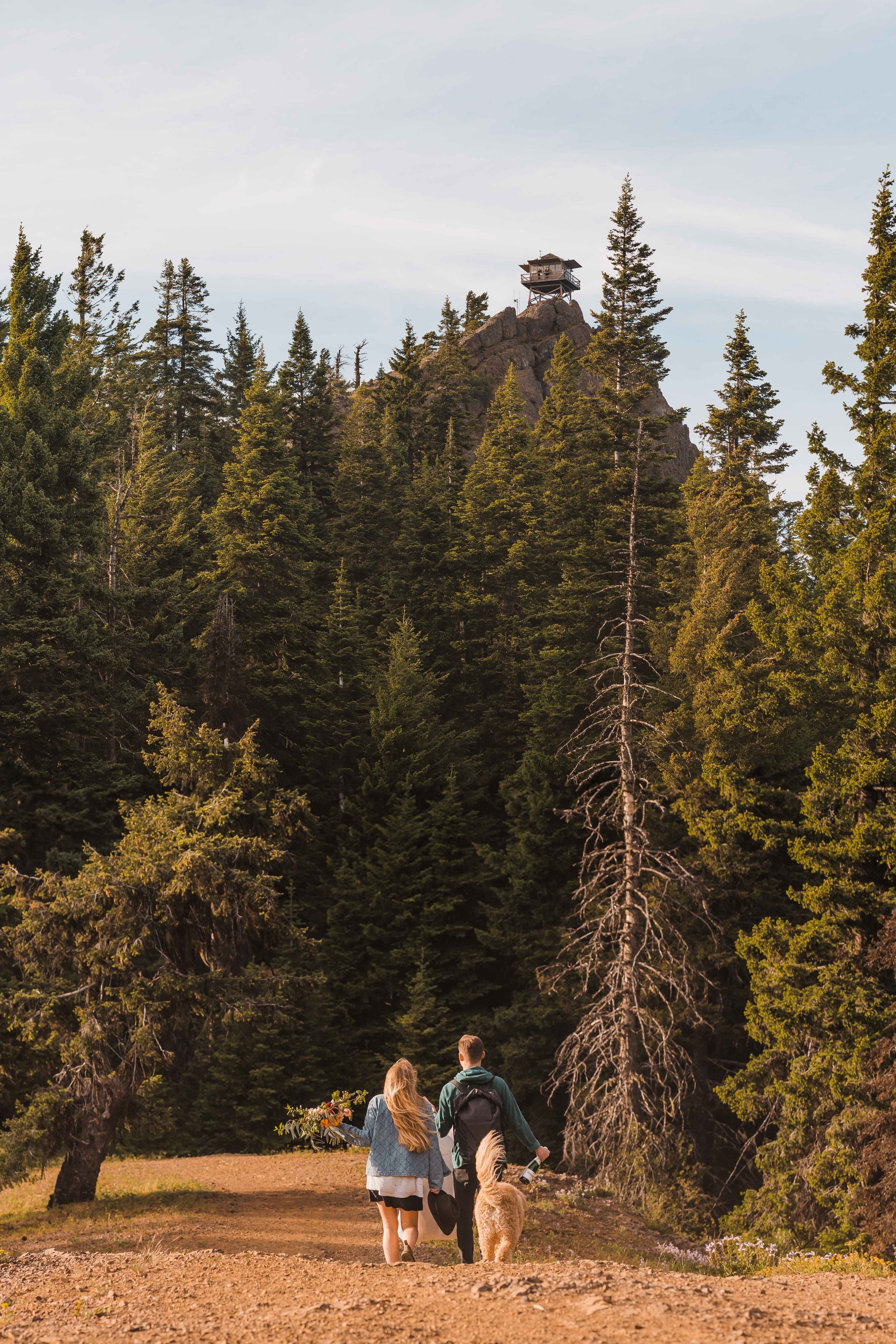 Washington Fire Lookout Elopement| Between the Pine Adventure Elopement Photography