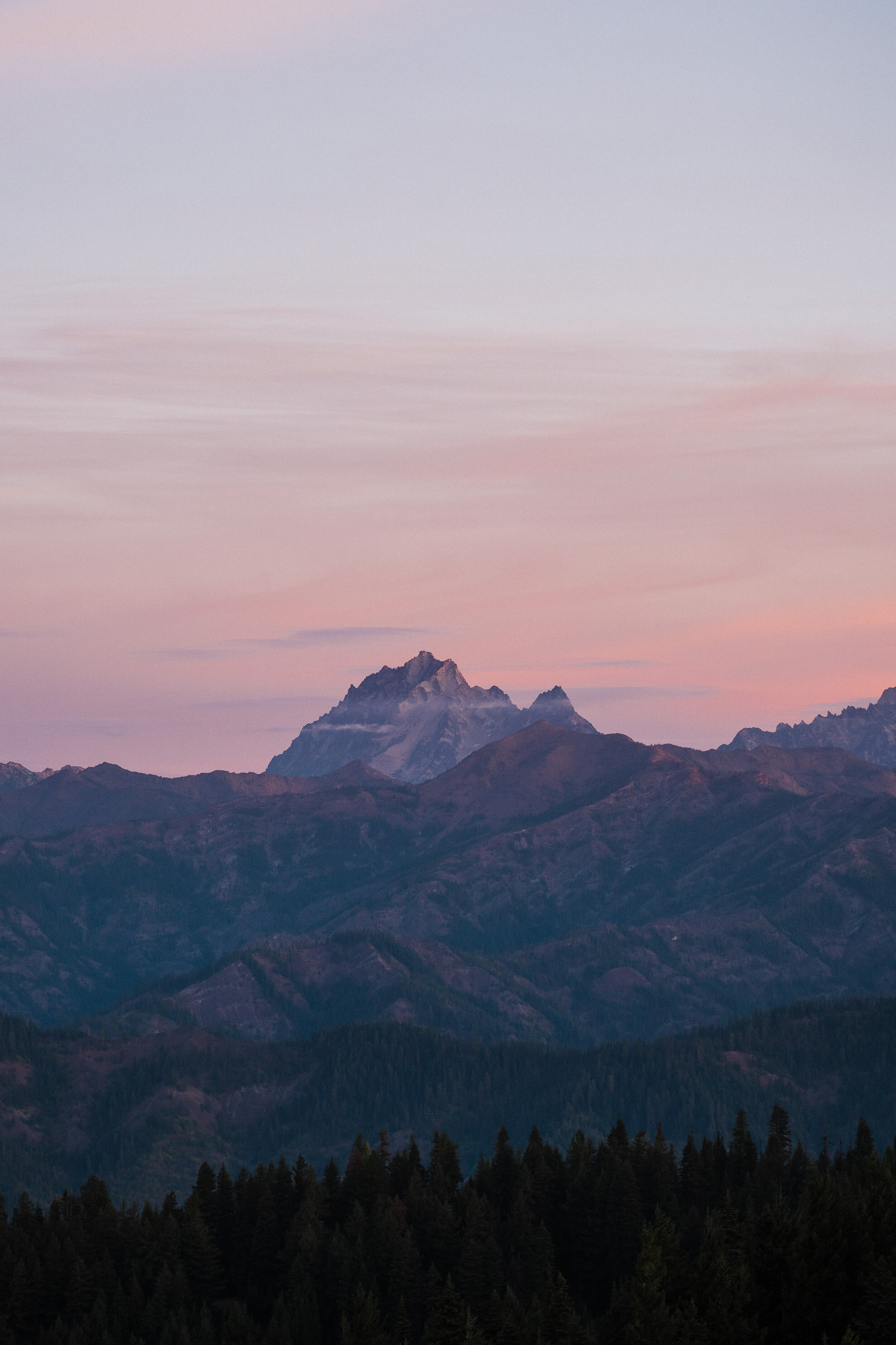 Sunrise Mountain Engagement Photos in the Central Cascades