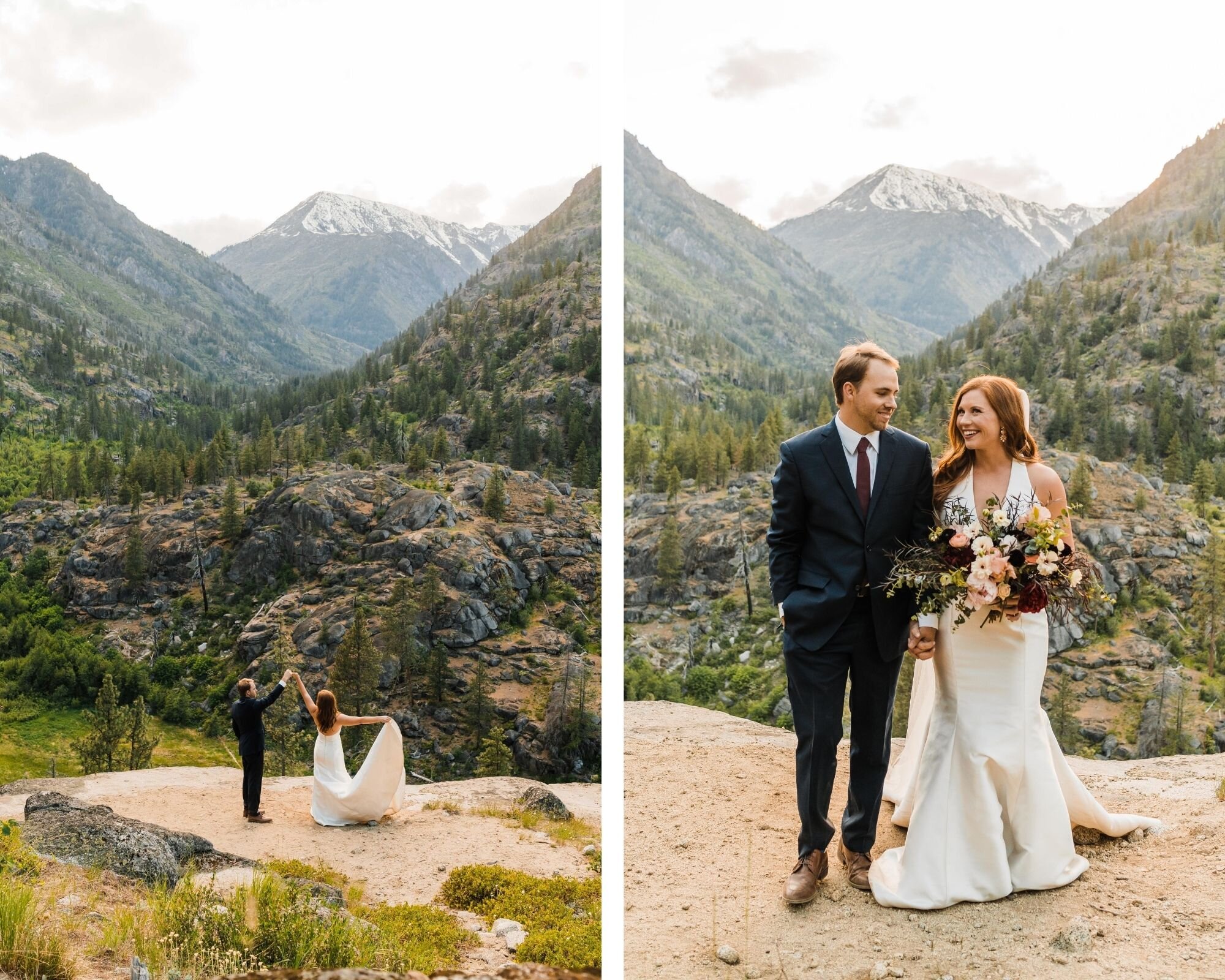 best elopement wedding dresses | Between the Pine