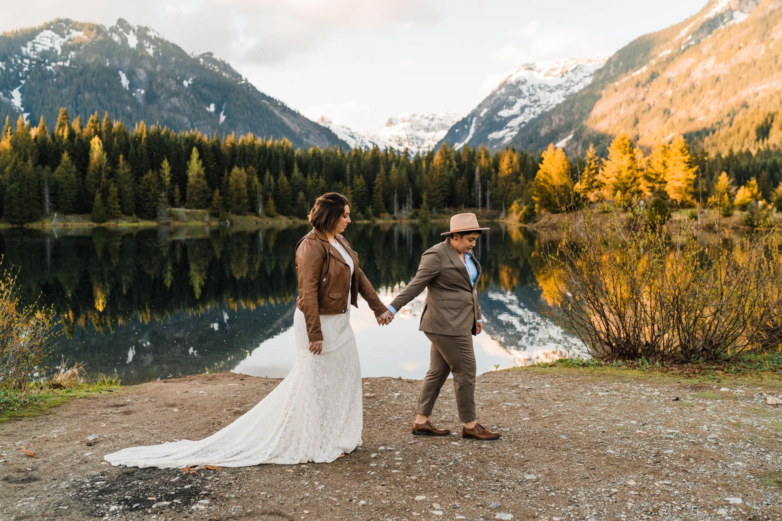 Stunning Gold Creek Pond Elopement 