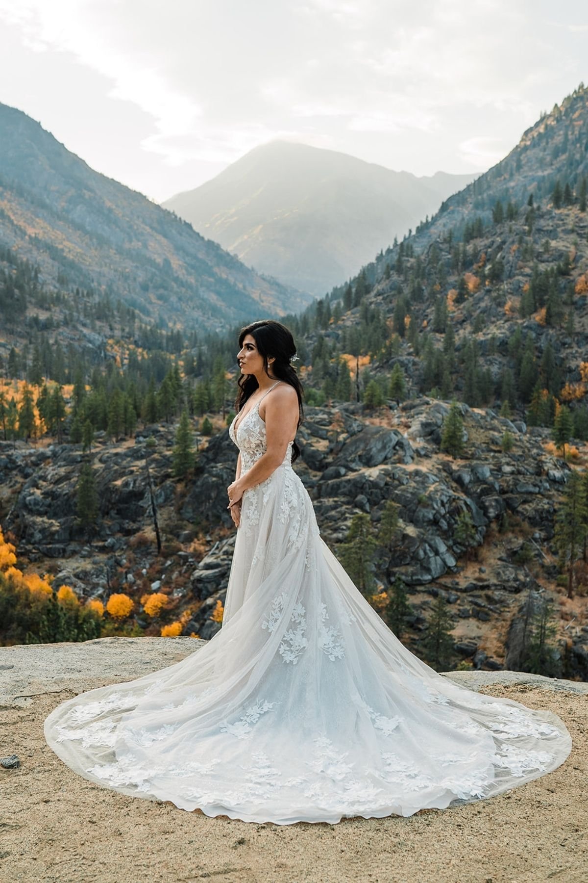 mountain wedding dress