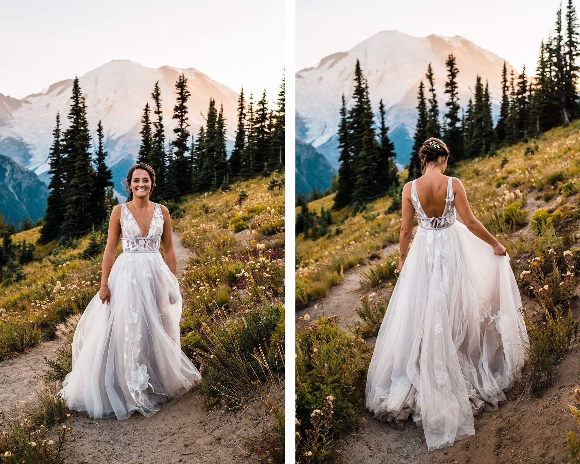 mountain wedding dress