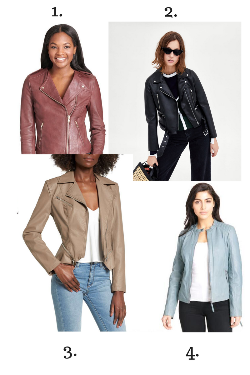 Spring jackets// Leather www.notsofaux.com