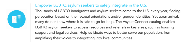 Our hackathon project prompt at the Social Good Hackathon (hosted by Uber). 