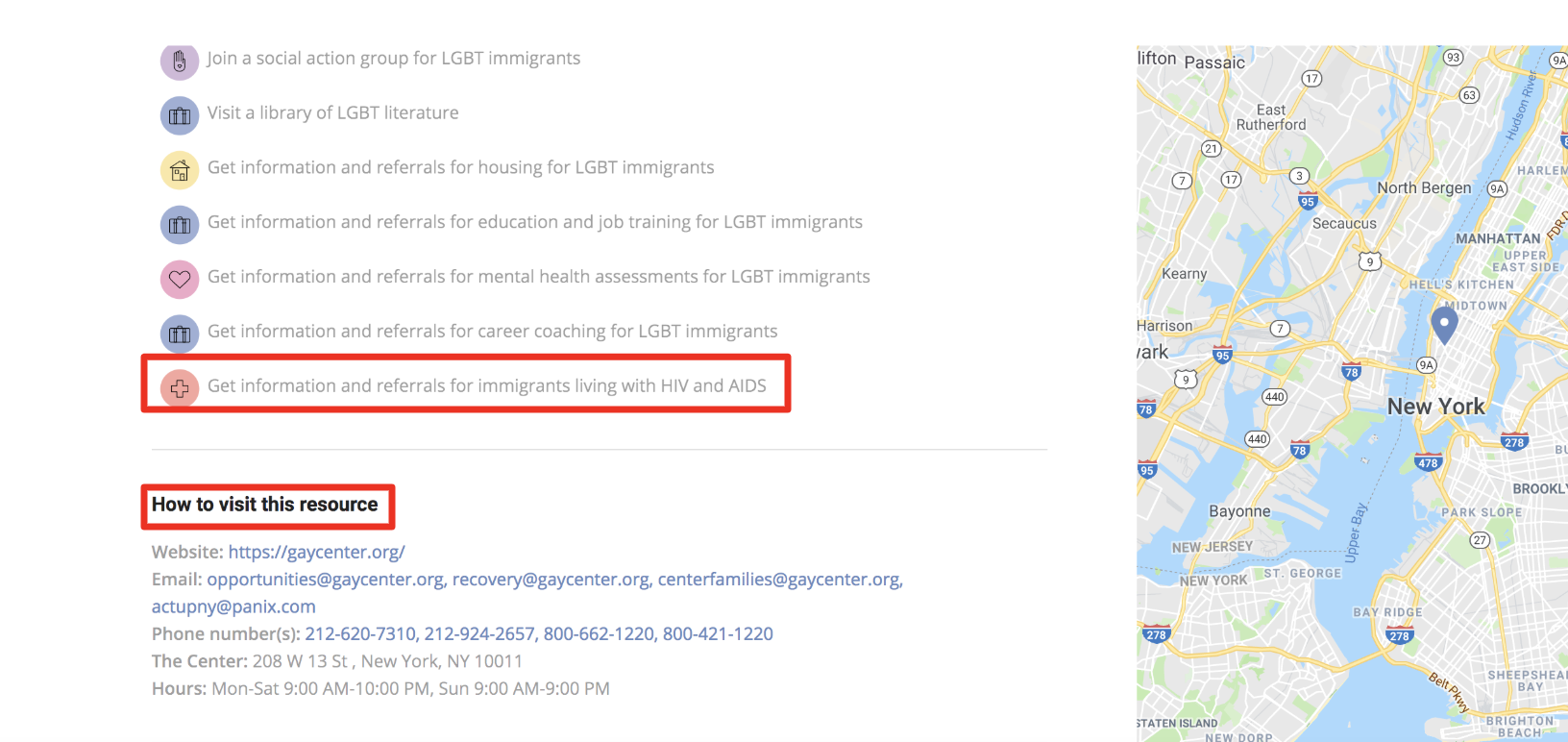 New York City’s Lesbian, Gay, Bisexual & Transgender Community Center’s catalog profile .