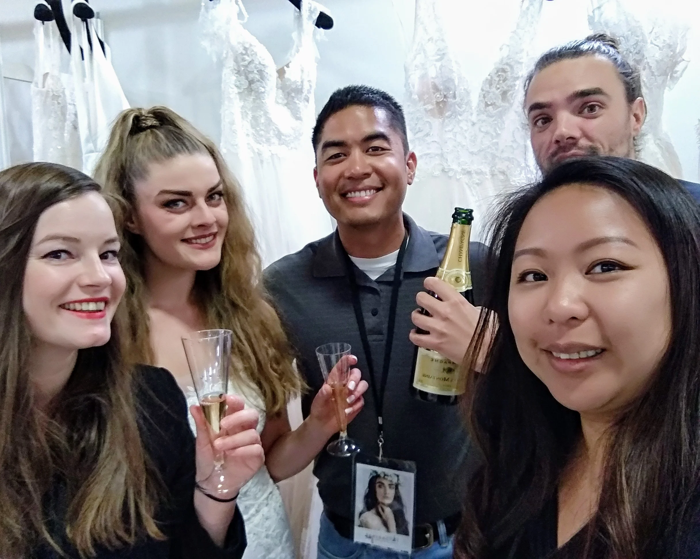 Paris Bridal Fair 2019 with the Evelyn Bridal team and the beautiful model Cyndelle Gavalon