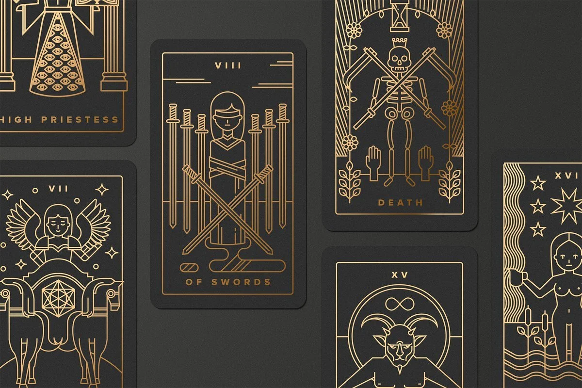 Labyrinthos golden threat tarot — vöran