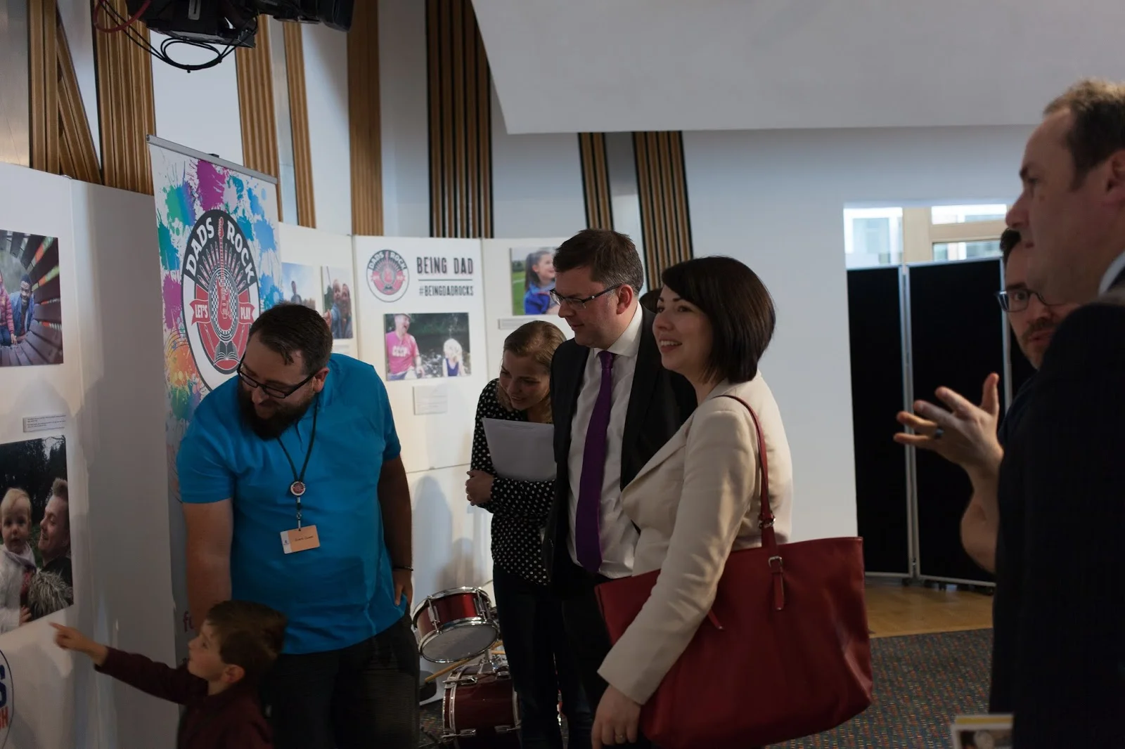 MSP Colin Smyth with MSP Monica Lennon...perhaps singing along?