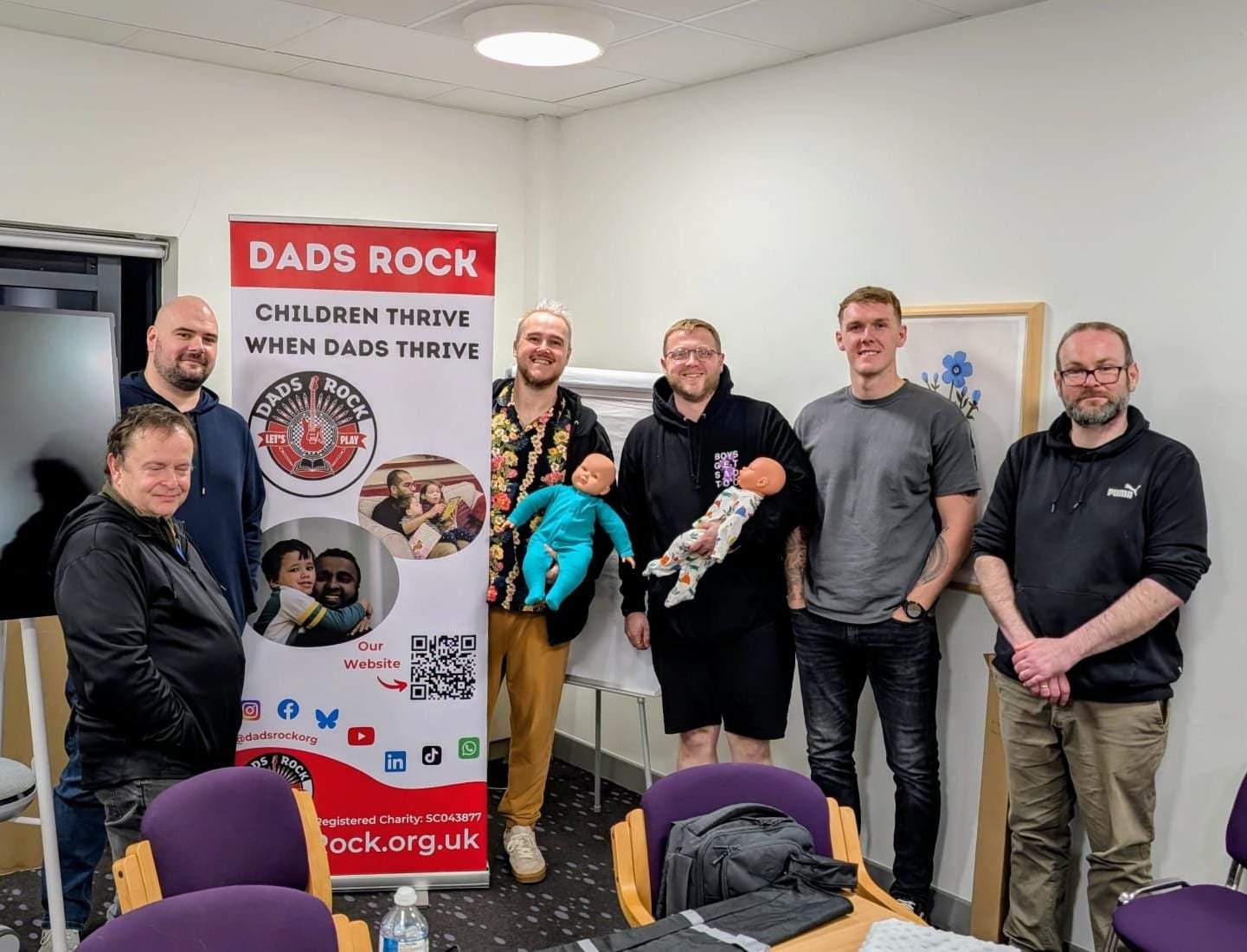 Dads to Be at our Antenatal Workshop in Irvine