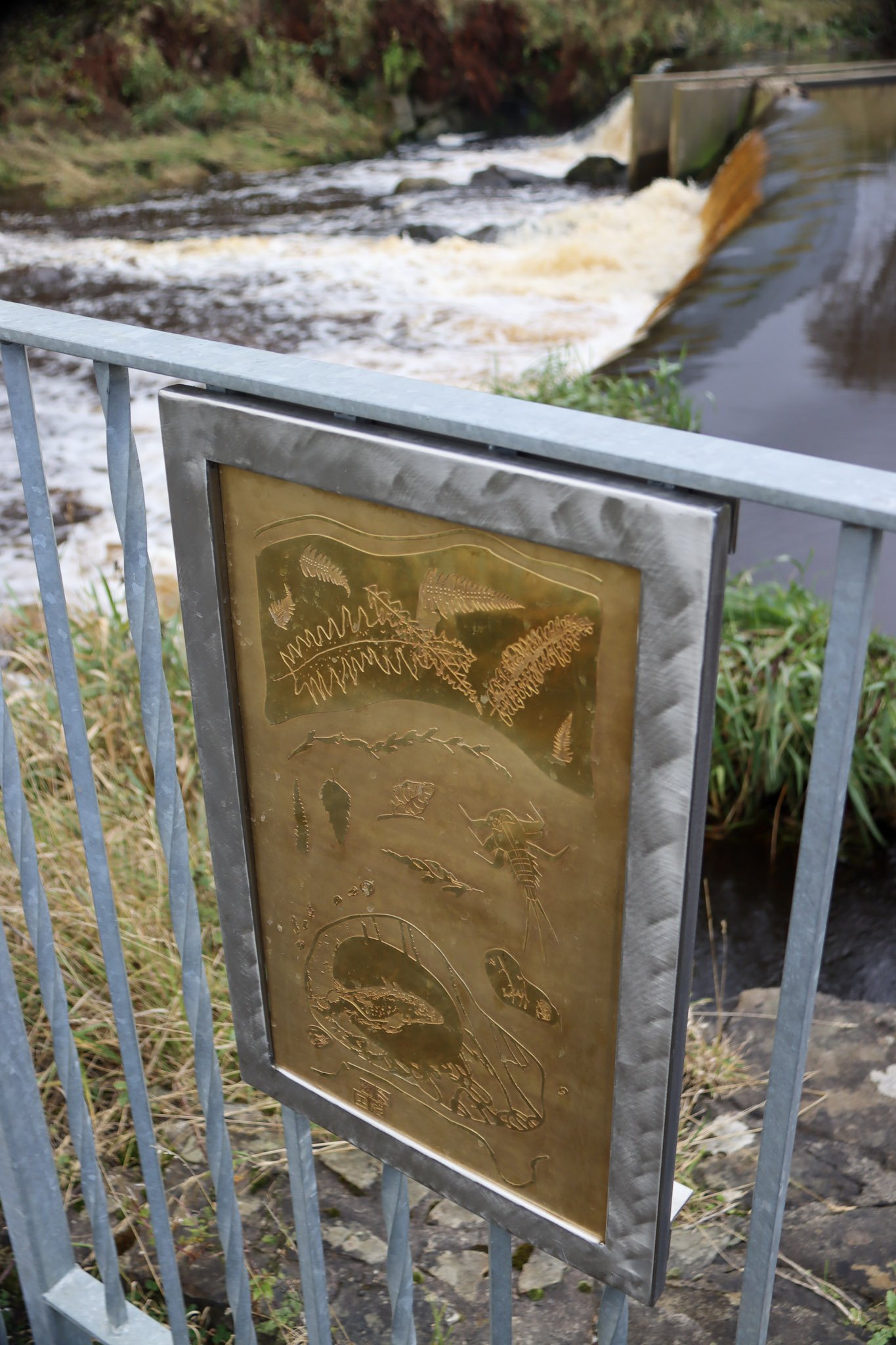  RiverLife: Three Sites on the Almond.  A community creative response to fish migration developed into Public Art. Led by artists Annie Lord and Morvern Odling for Forth Rivers Trust in September 2019 to October 2020. Installed in Livingston, Scotlan