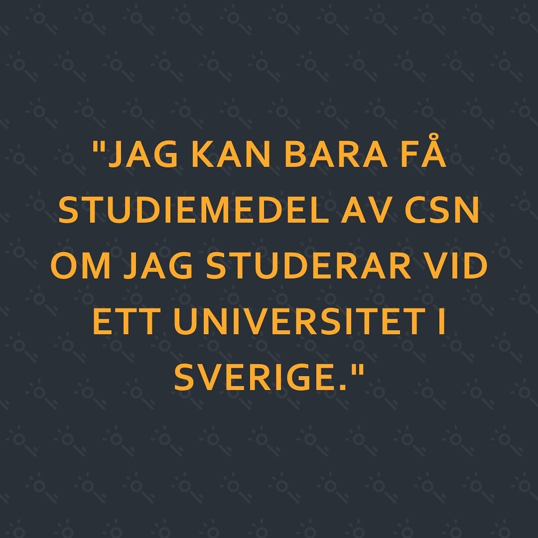 Myter om utlandsstudier 🤔

Studiemedel har du tillg&aring;ng till f&ouml;r de flesta eftergymnasiala utbildningarna utomlands! 💵 

L&auml;s mer om vilka krav som g&auml;ller d&auml;r du vill studera (d.v.s. Europa, Storbritannien, USA, m.m.) p&arin