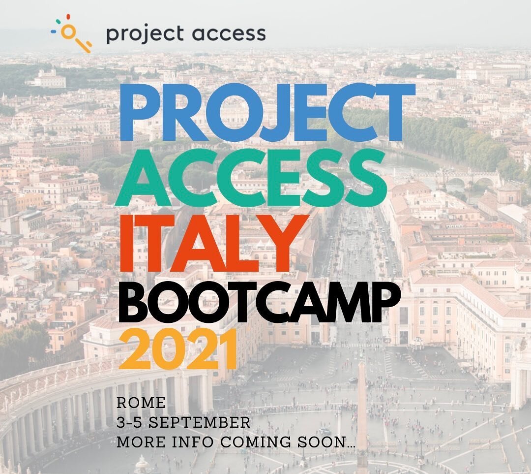 Siete pronti for some very big news?! 🚀

Dopo un anno difficile, che ci ha costretto a lavorare esclusivamente online, @projectaccess.it torna in carne ed ossa per il BOOTCAMP 2021! 🤸🏻&zwj;♀️❤️🤩 Tenetevi liberi il primo weekend di settembre e sta