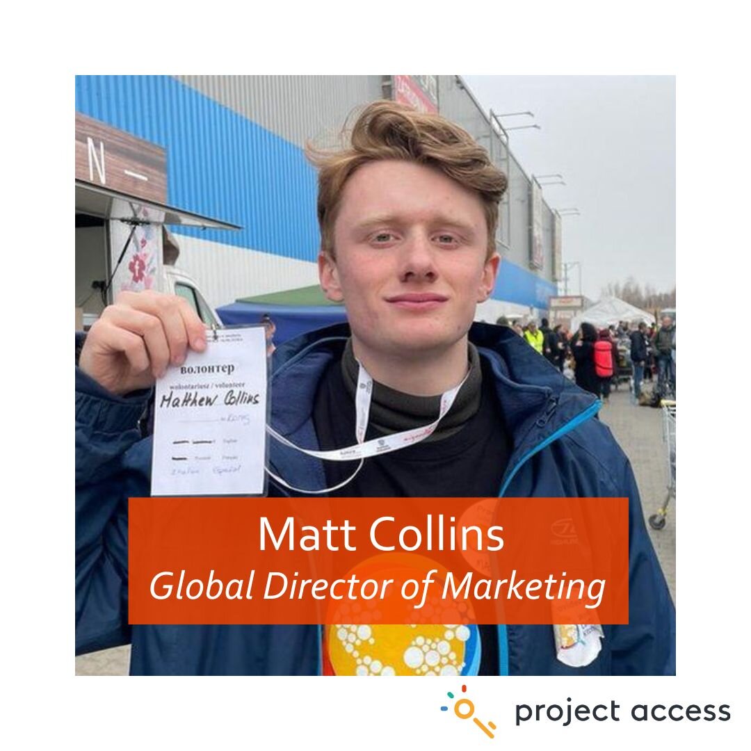 &quot;It was a great way for me to use my skills to give back to those who have not had the same opportunities&quot; - Matt, Project Access Team Member. 

Here's why Matt decided to join Project Access! 
Matt joined PA as a digital marketing officer 