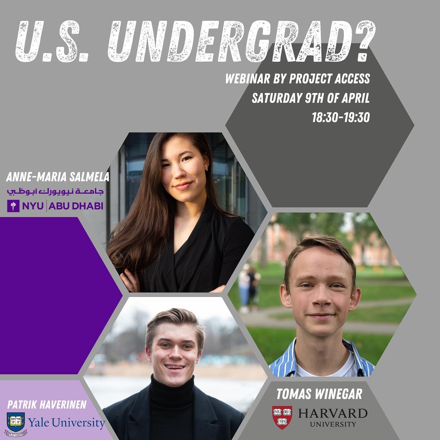 We have a new webinar for you!🇺🇸

This time it&rsquo;s a panel discussion with three students studying at an American university. Sign up through the link in our bio and join us next week Saturday!

#opiskelu #opiskelupaikka #opiskelija #yliopisto 