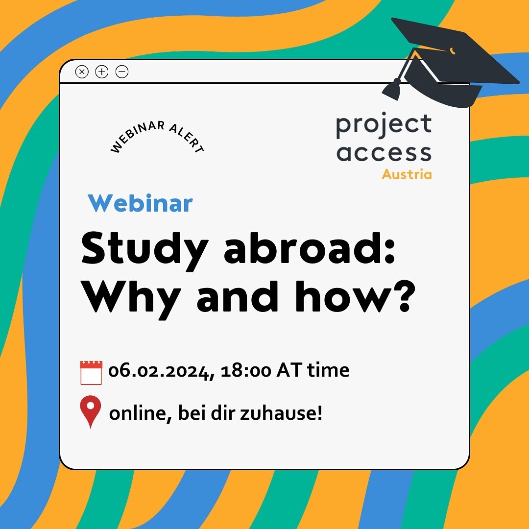 Webinar alert ‼️⚠️ Am 06.02 findet unser erstes Webinar in 2024 statt!! Sei dabei und erfahre alles zum Thema &ldquo;Studierem im Ausland&rdquo;🚀
Anmeldelink in unserer Bio