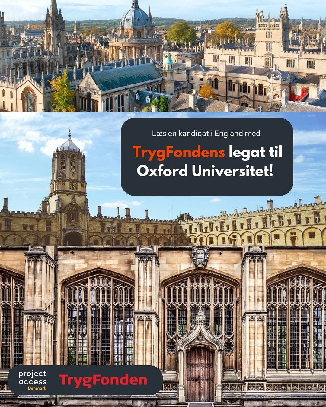 🎓 Dr&oslash;mmer du om at tage en fuldt betalt kandidatuddannelse inden for samfunds- eller sundhedsvidenskab p&aring; selveste University of Oxford? 🤩📚

S&aring; skal du med til vores informationsarrangement om TrygFondens to &aring;rlige legater