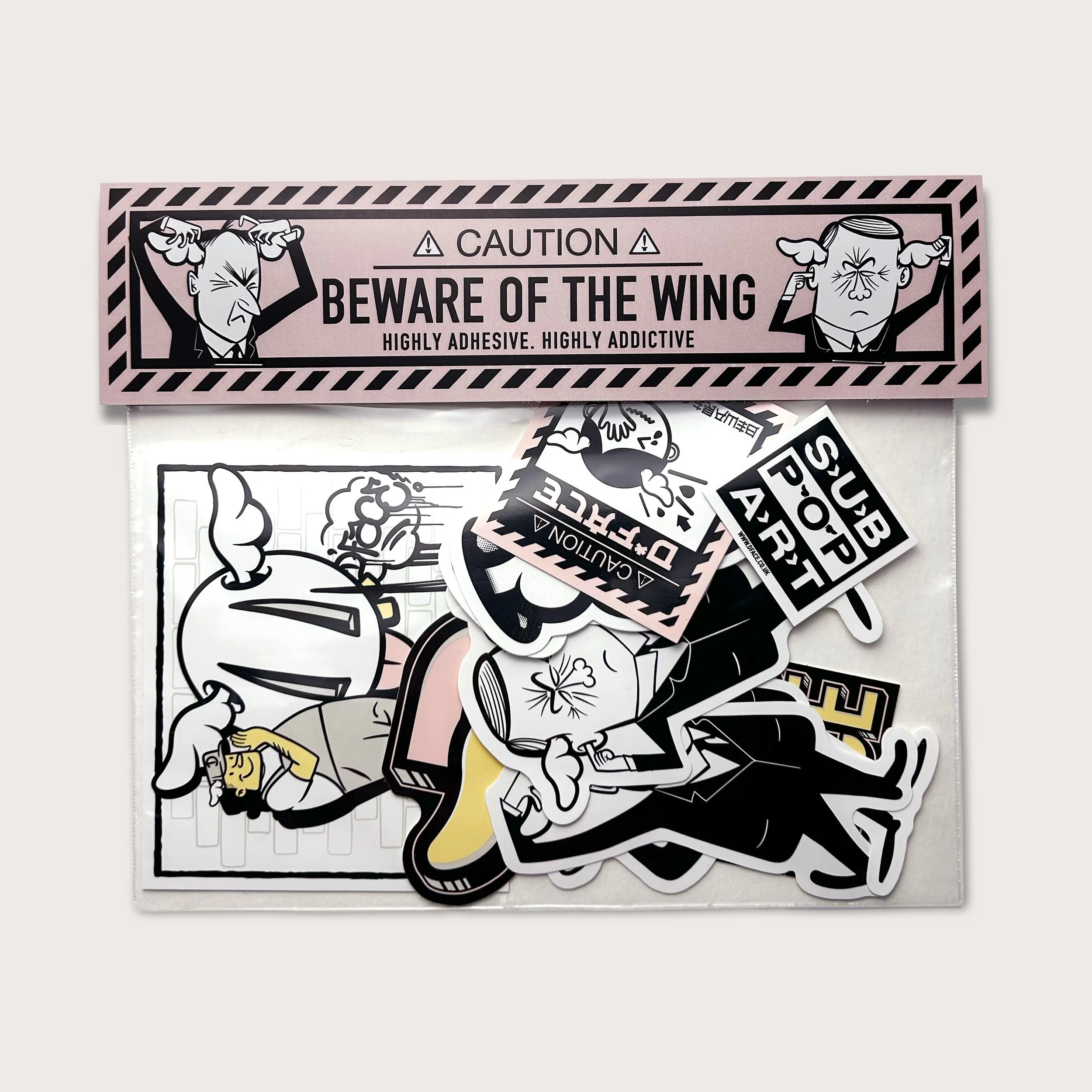 BEWARE OF THE WING - STICKER PACK