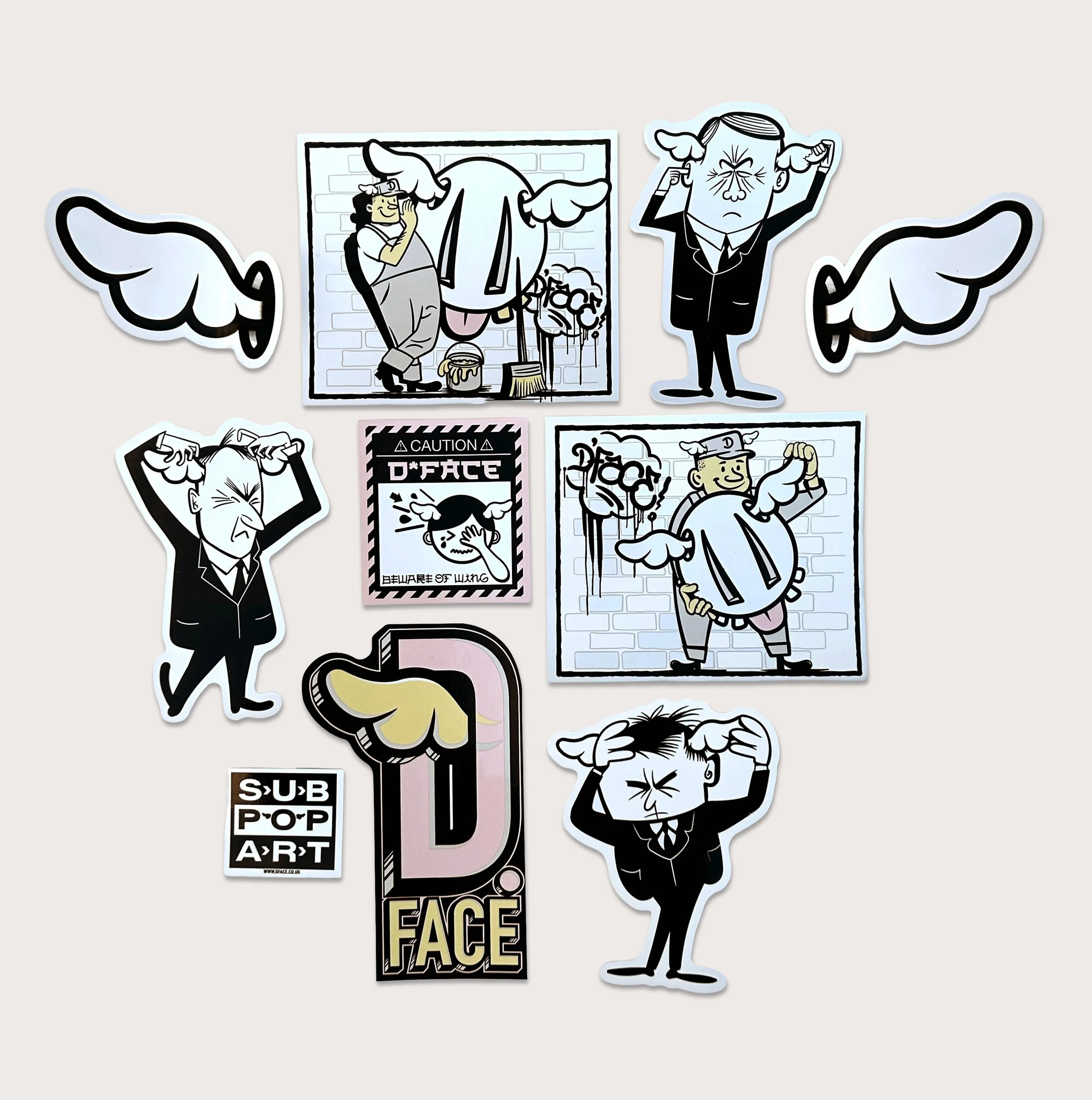 Beware The Wing Sticker Pack Loose New.jpg