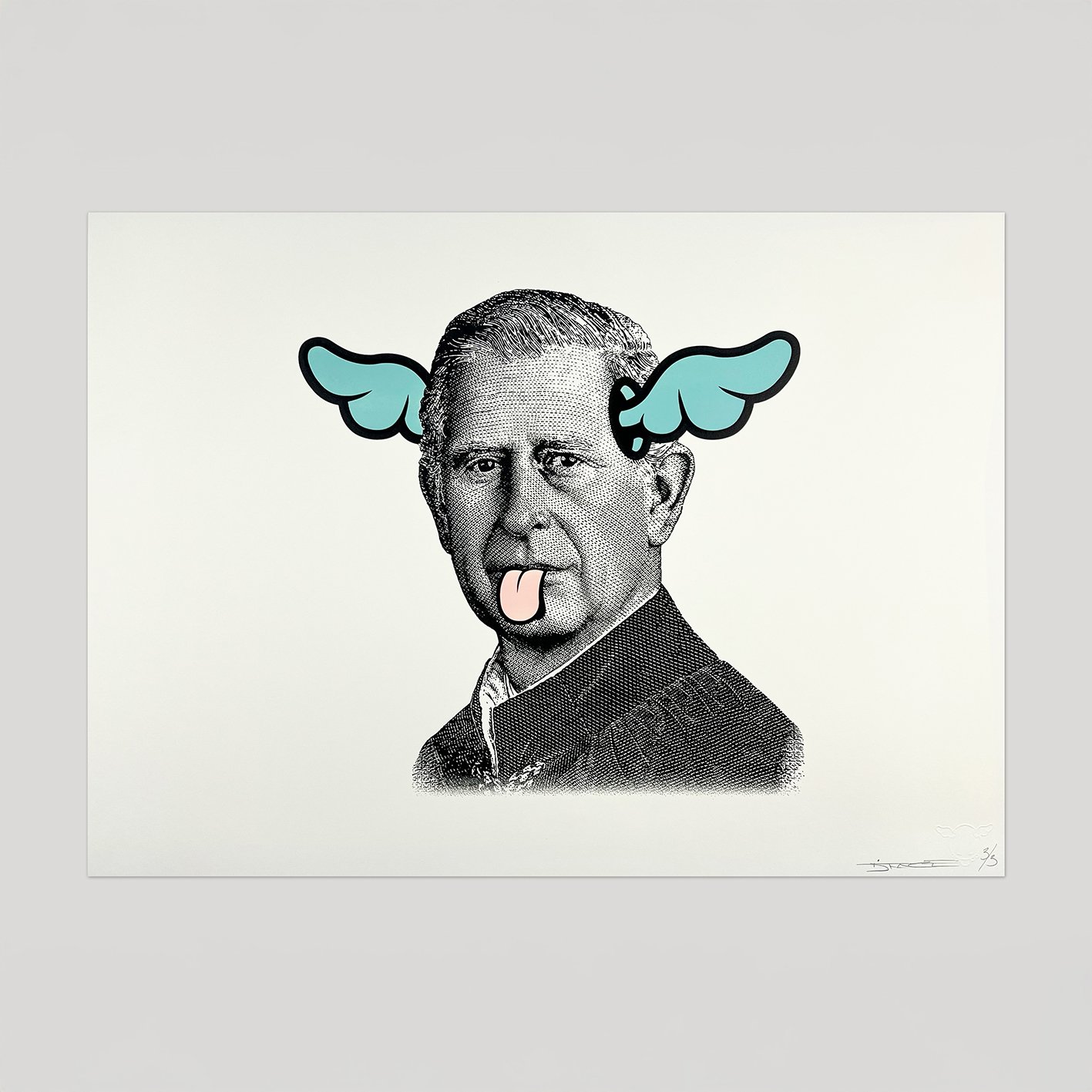 DOG SAVE THE KING - HAND FINISHED SCREEN PRINT