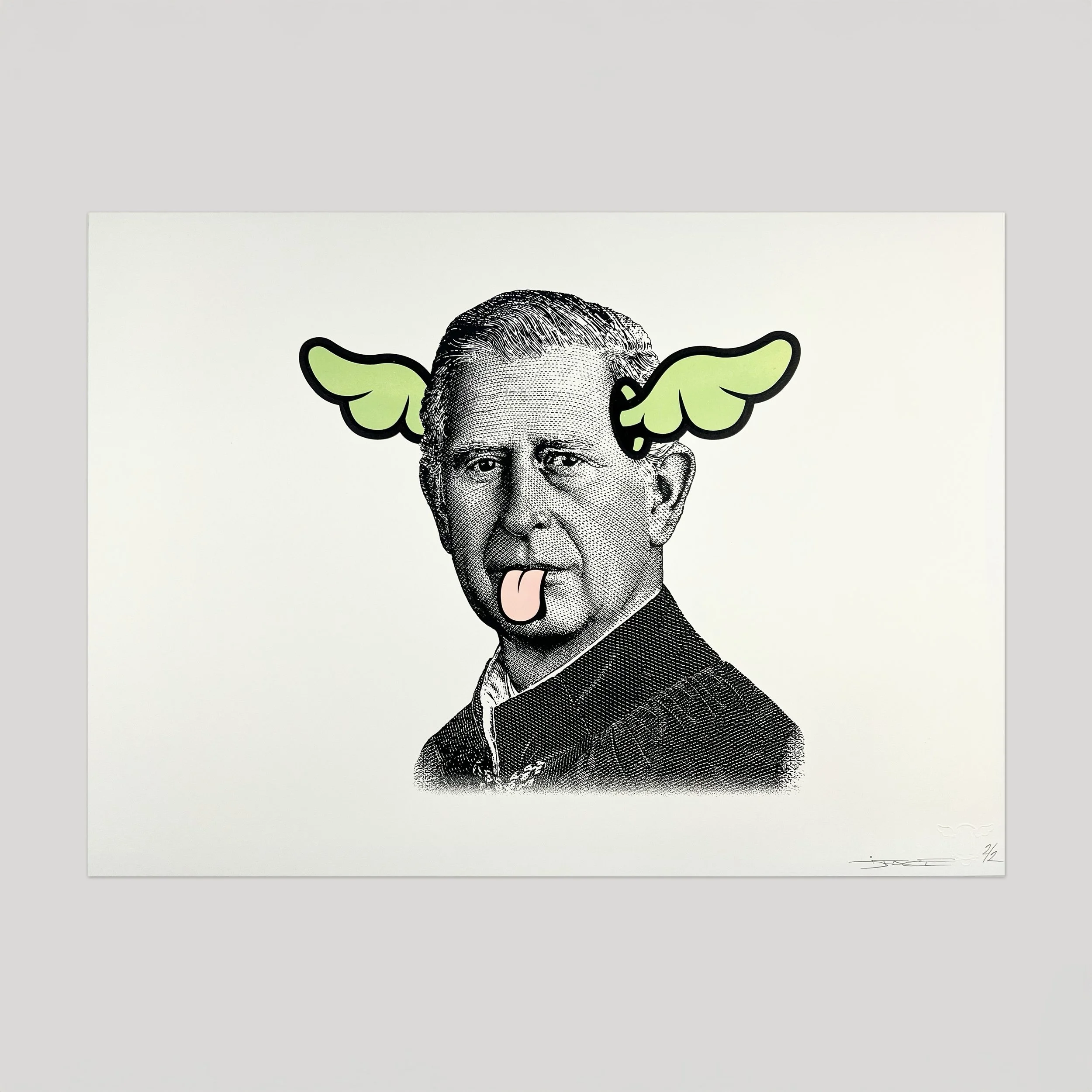 DOG SAVE THE KING - HAND FINISHED SCREEN PRINT