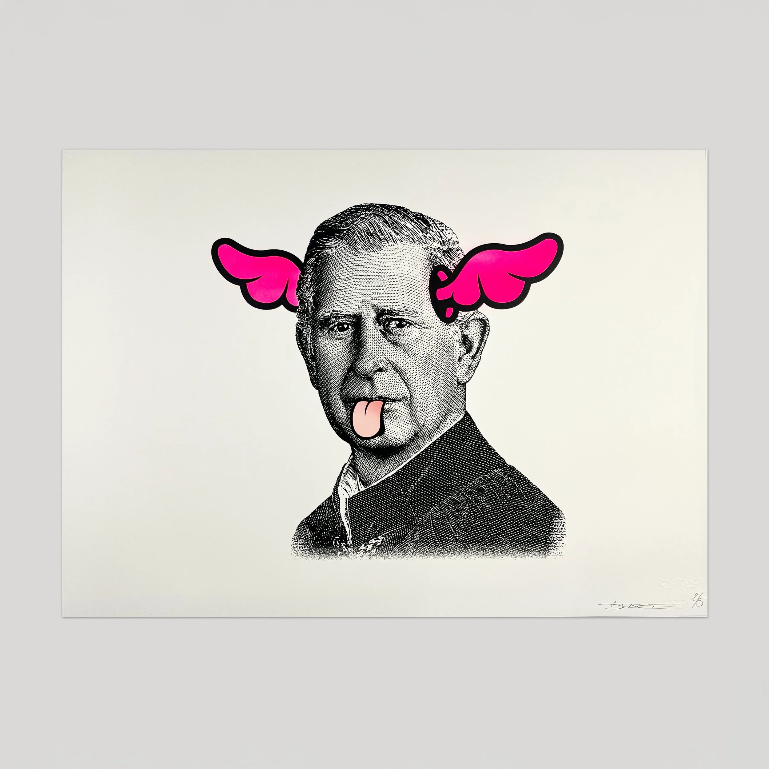 DOG SAVE THE KING - HAND FINISHED SCREEN PRINT