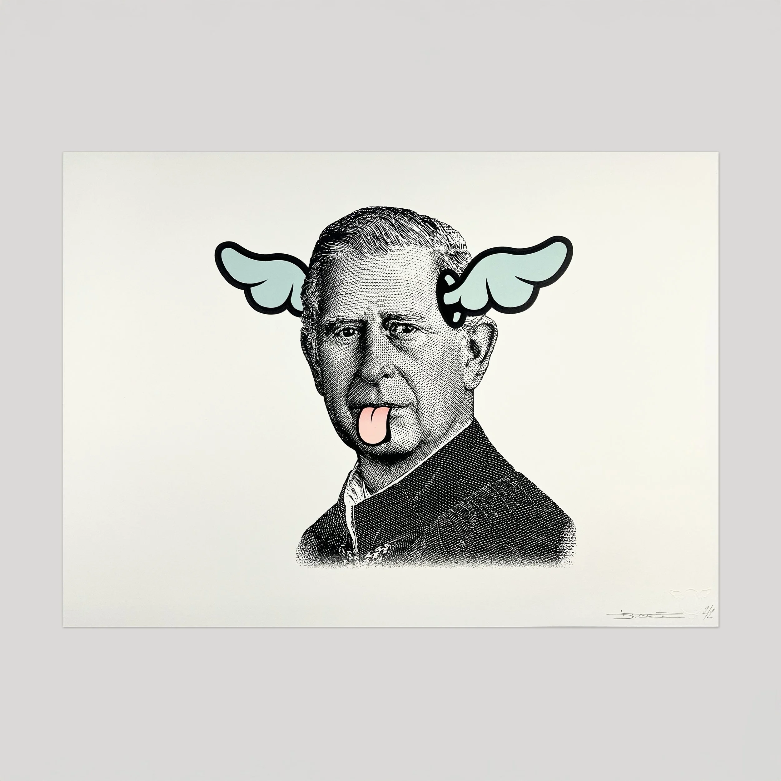 DOG SAVE THE KING - HAND FINISHED SCREEN PRINT (MIAMI RV142) No.2/2