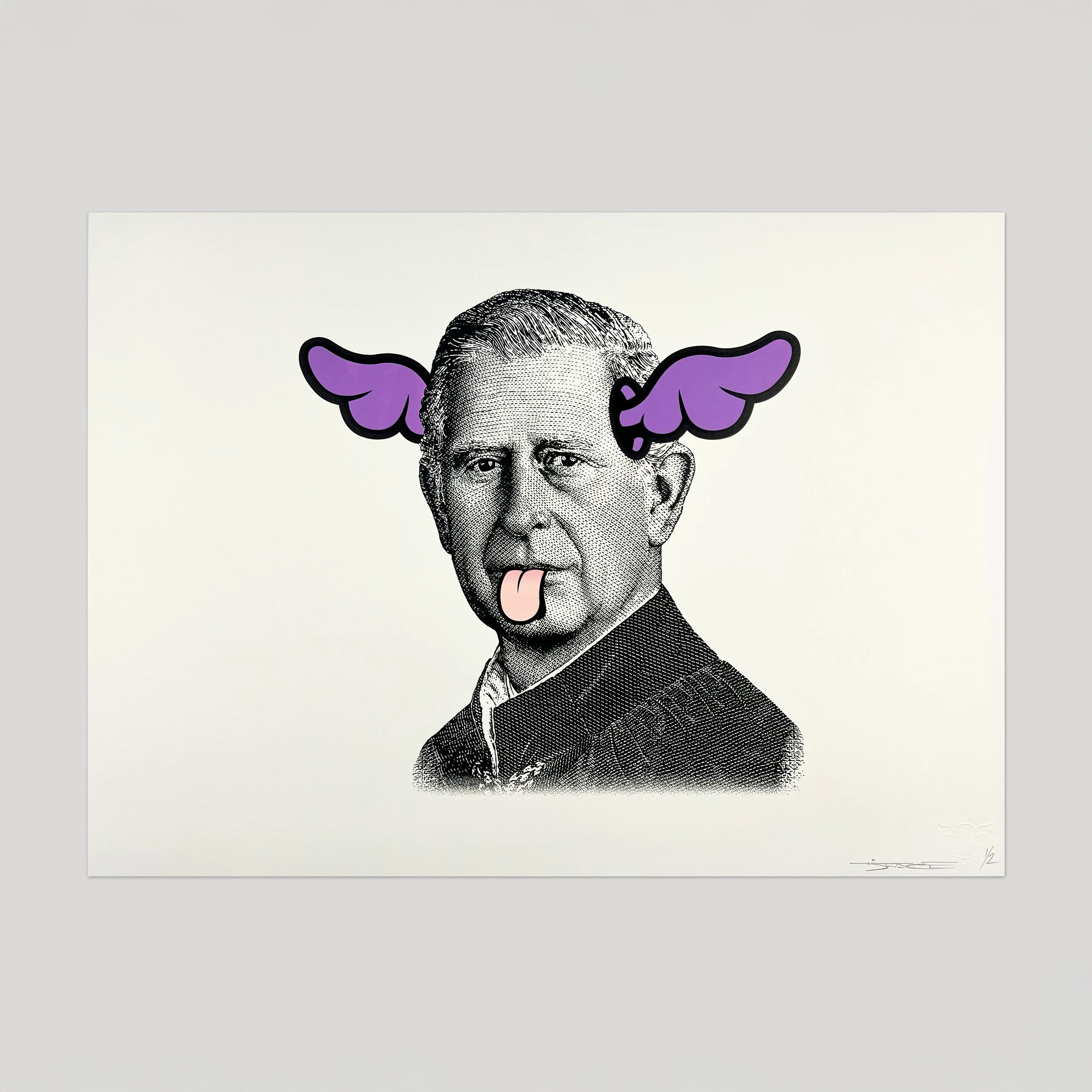 DOG SAVE THE KING - HAND FINISHED SCREEN PRINT