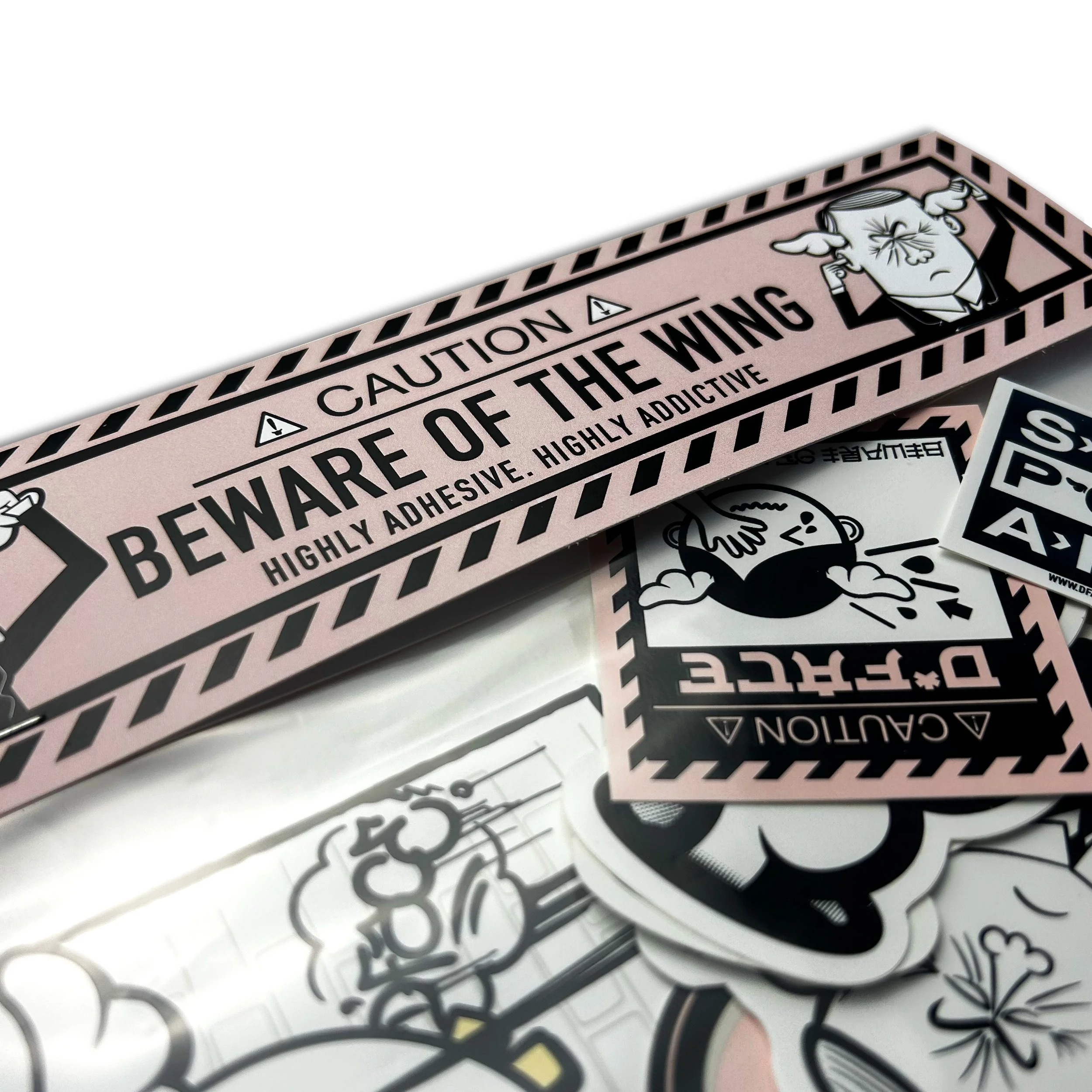 Beware The Wing Sticker Pack Close.jpg