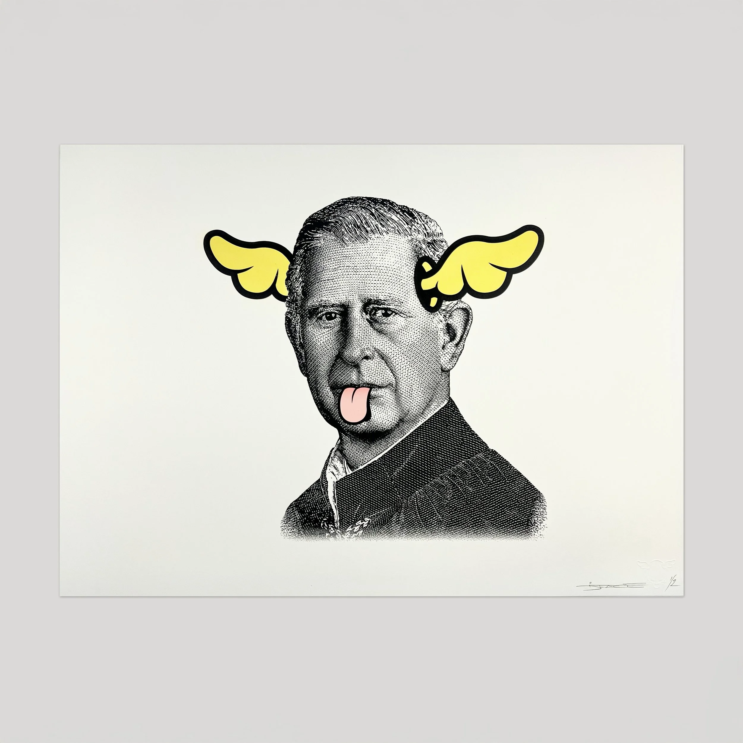 DOG SAVE THE KING - HAND FINISHED SCREEN PRINT (BUTTER RV20) No.1/2