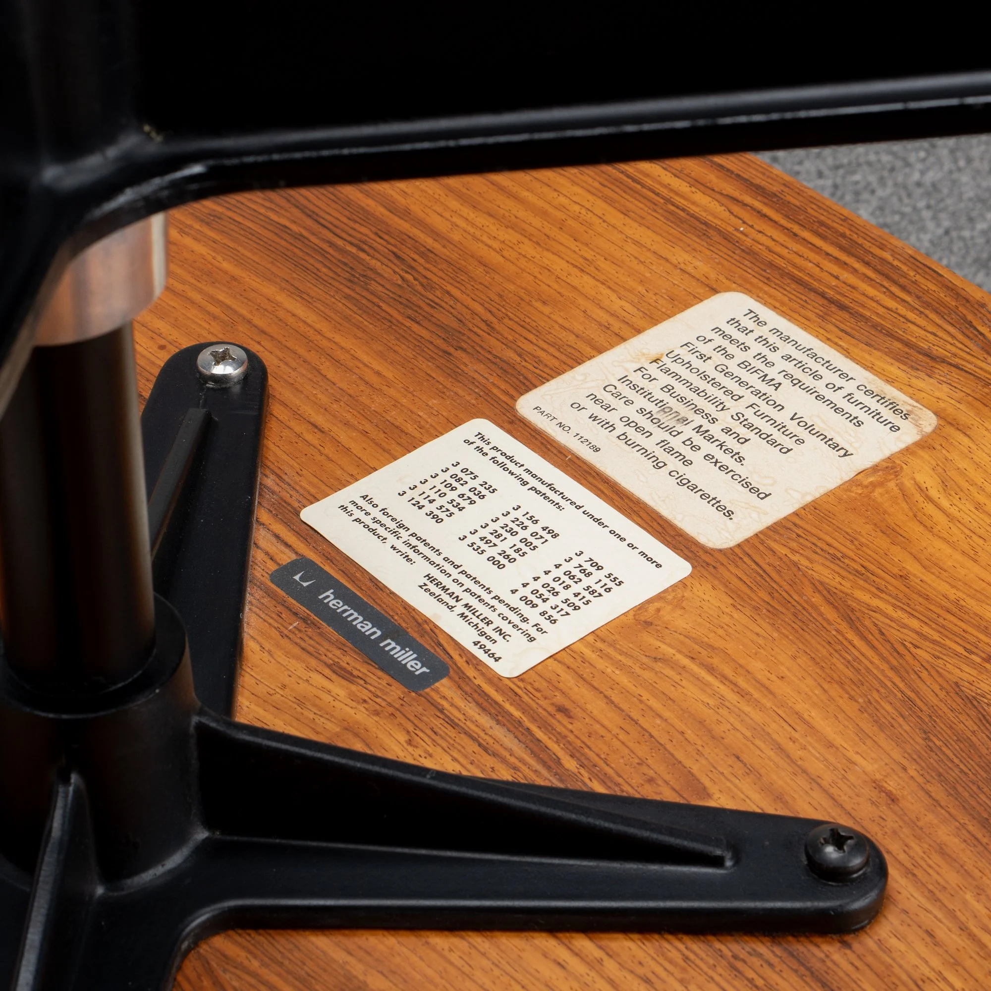 [OR361] Eames Lounge Chair Ottoman in Original Cognac Leather & Rosewood7.jpg