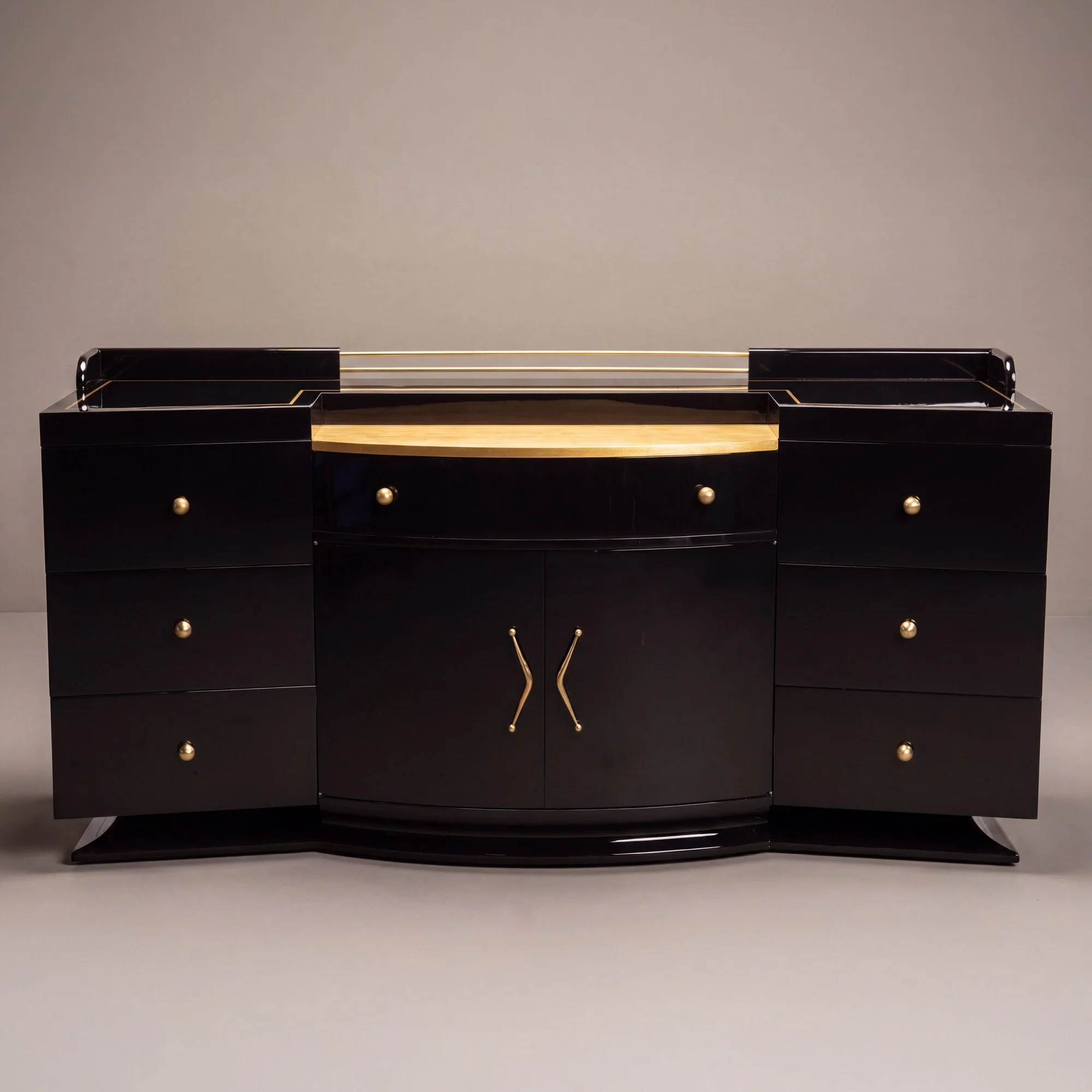 [OR389] Art-Deco High Gloss Black & Gold Leaf Bar.jpg