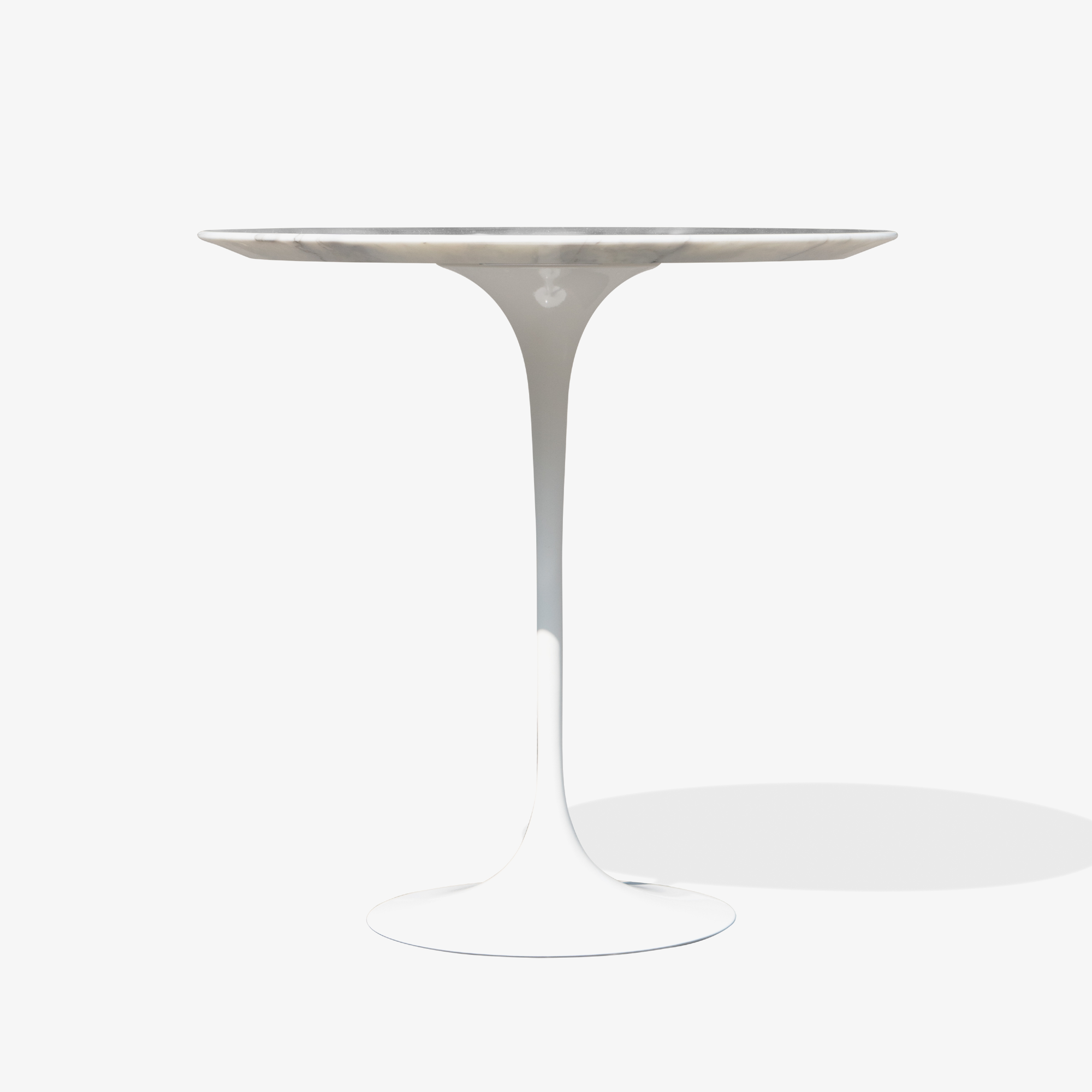 Saarinen Tulip Pedestal Side Table in Carrara Marble5.png